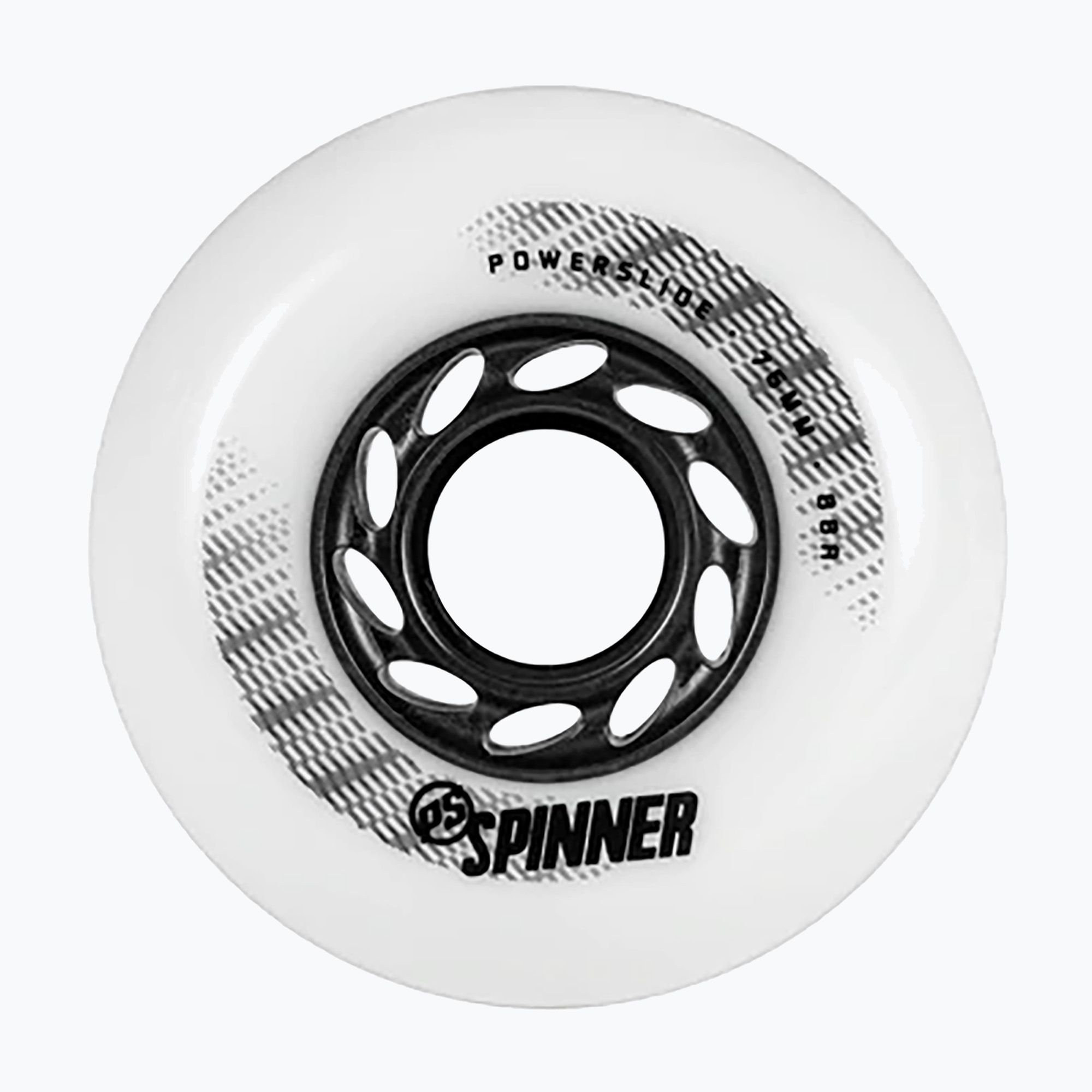 Kółka do rolek Powerslide Spinner 76 mm/88A 4 szt. white 
