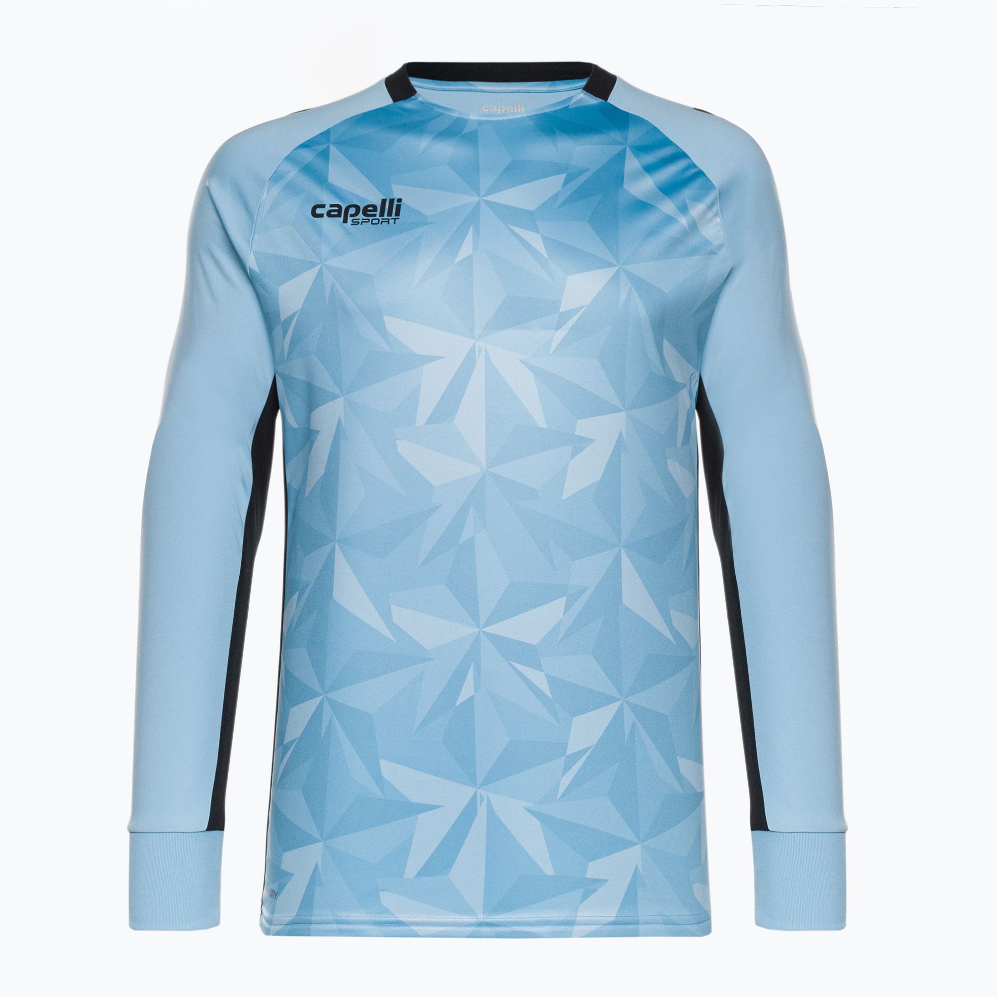 Longsleeve piłkarski męski Capelli Pitch Star Goalkeeper light blue/black 