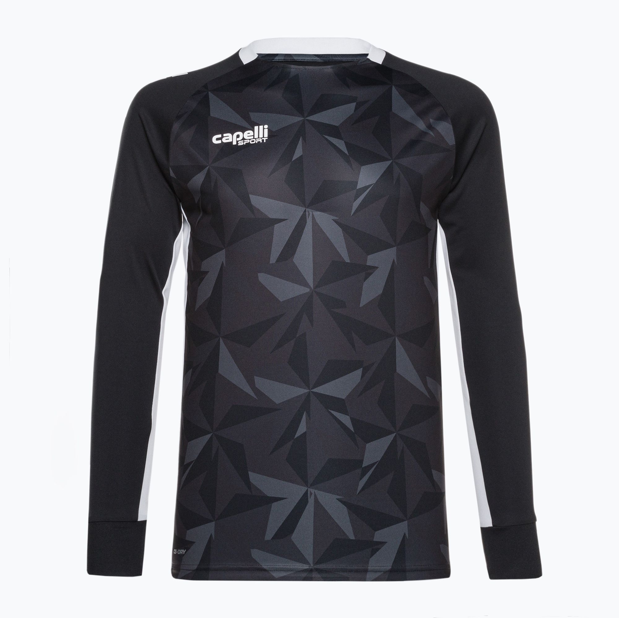 Longsleeve piłkarski męski Capelli Pitch Star Goalkeeper black/white 