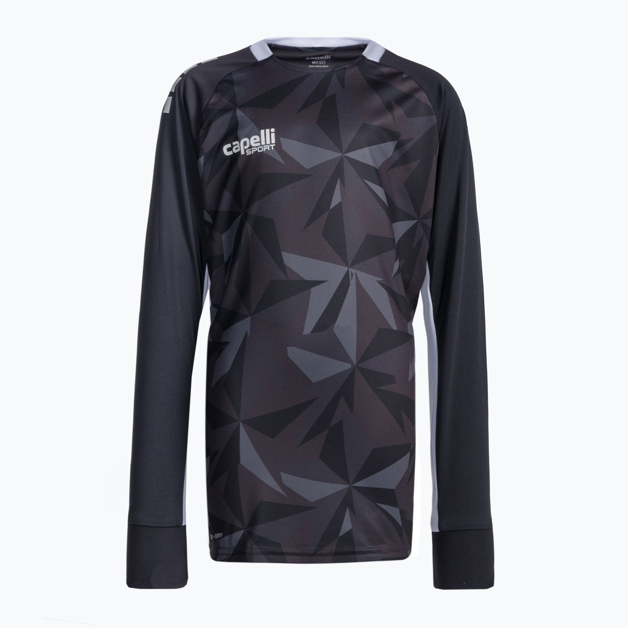 Longsleeve piłkarski dziecięcy Capelli Pitch Star Goalkeeper black/white 