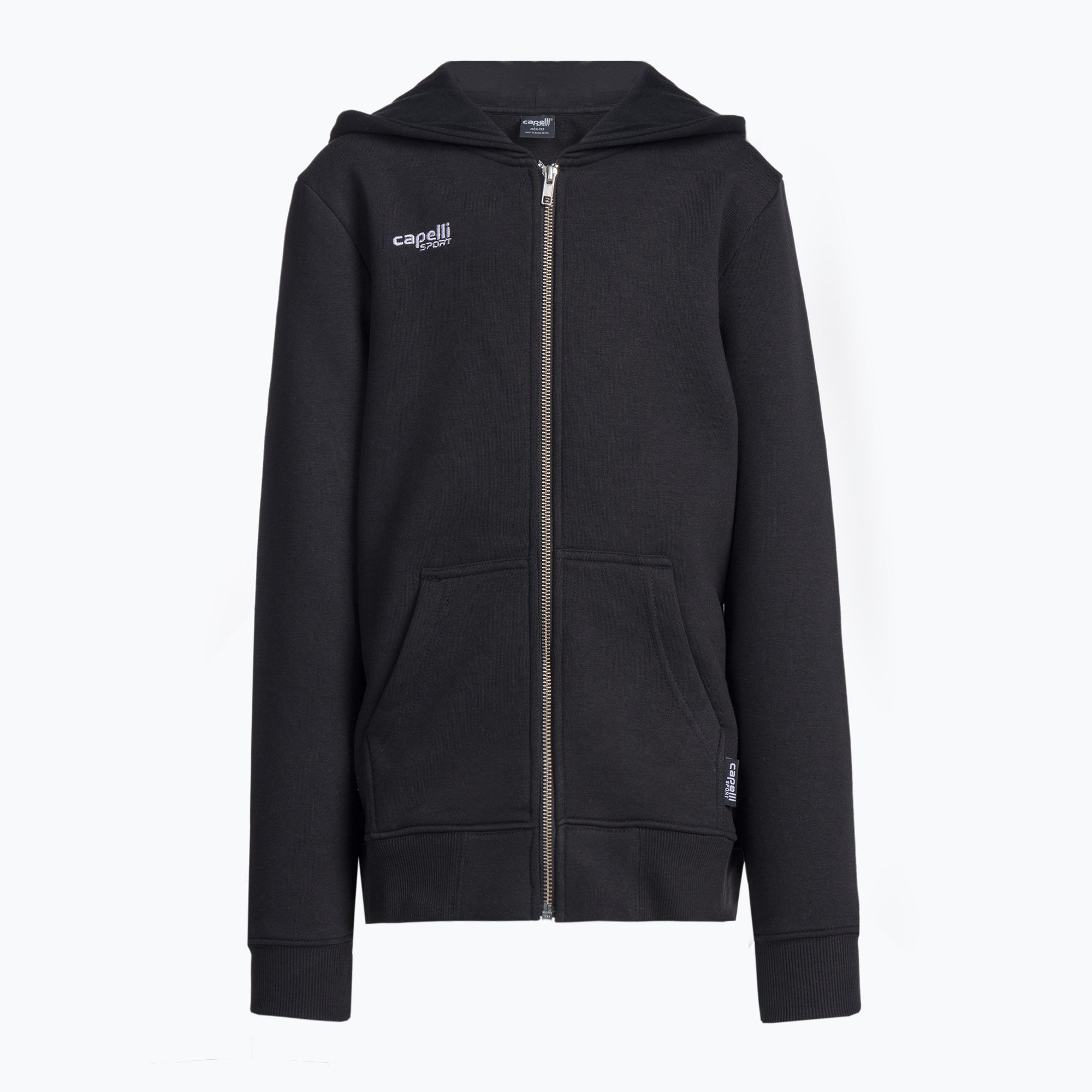 Bluza piłkarska dziecięca Capelli Basics Youth Zip Hoodie black 