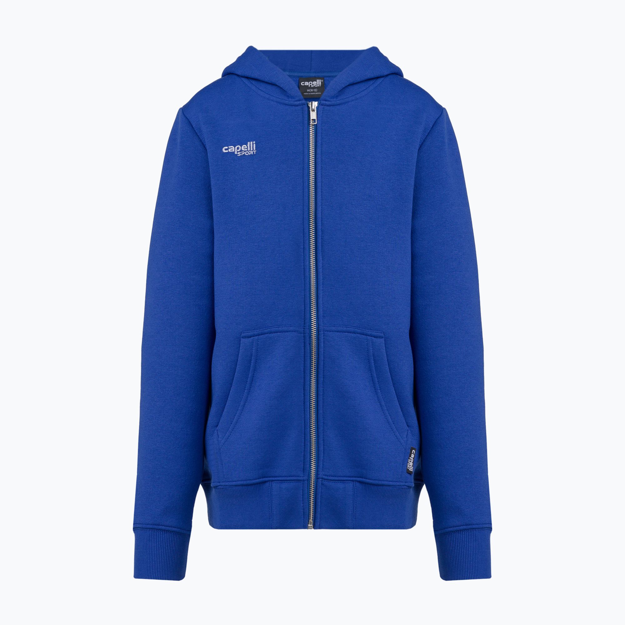 Bluza piłkarska dziecięca Capelli Basics Youth Zip Hoodie royal blue 