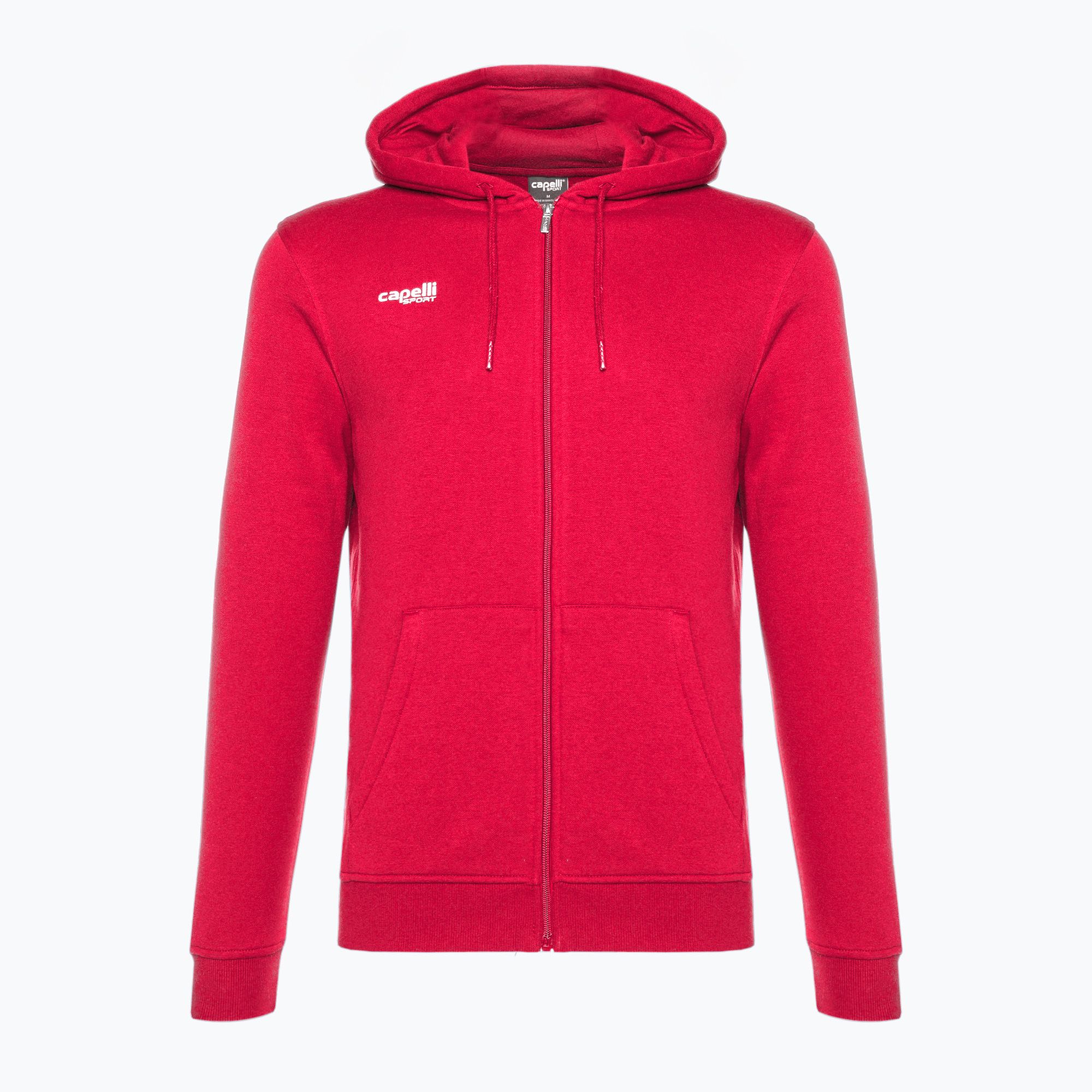 Bluza piłkarska męska Capelli Basics Adult Zip Hoodie red 