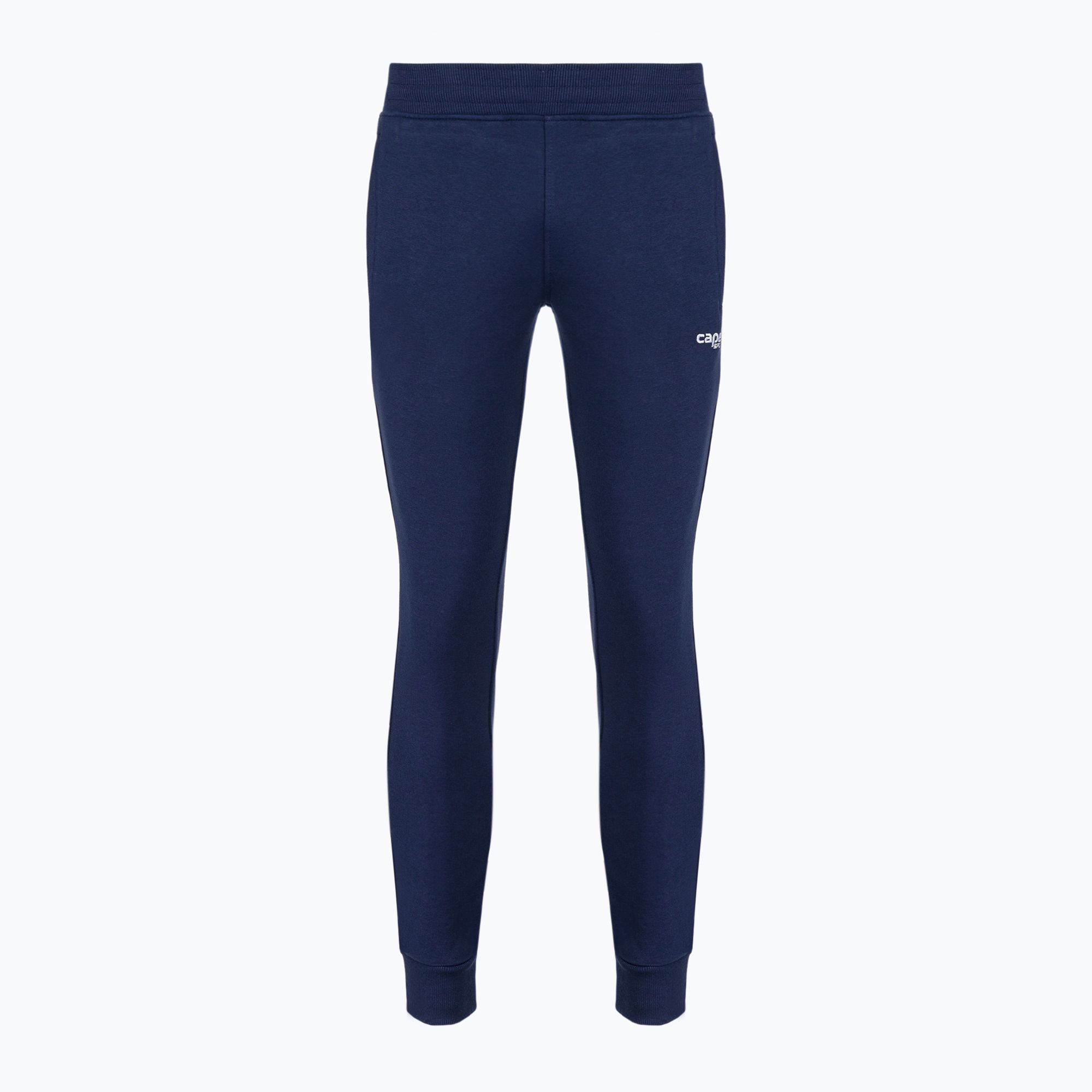 Spodnie piłkarskie dziecięce Capelli Basics Youth Tapered French Terry navy/white 