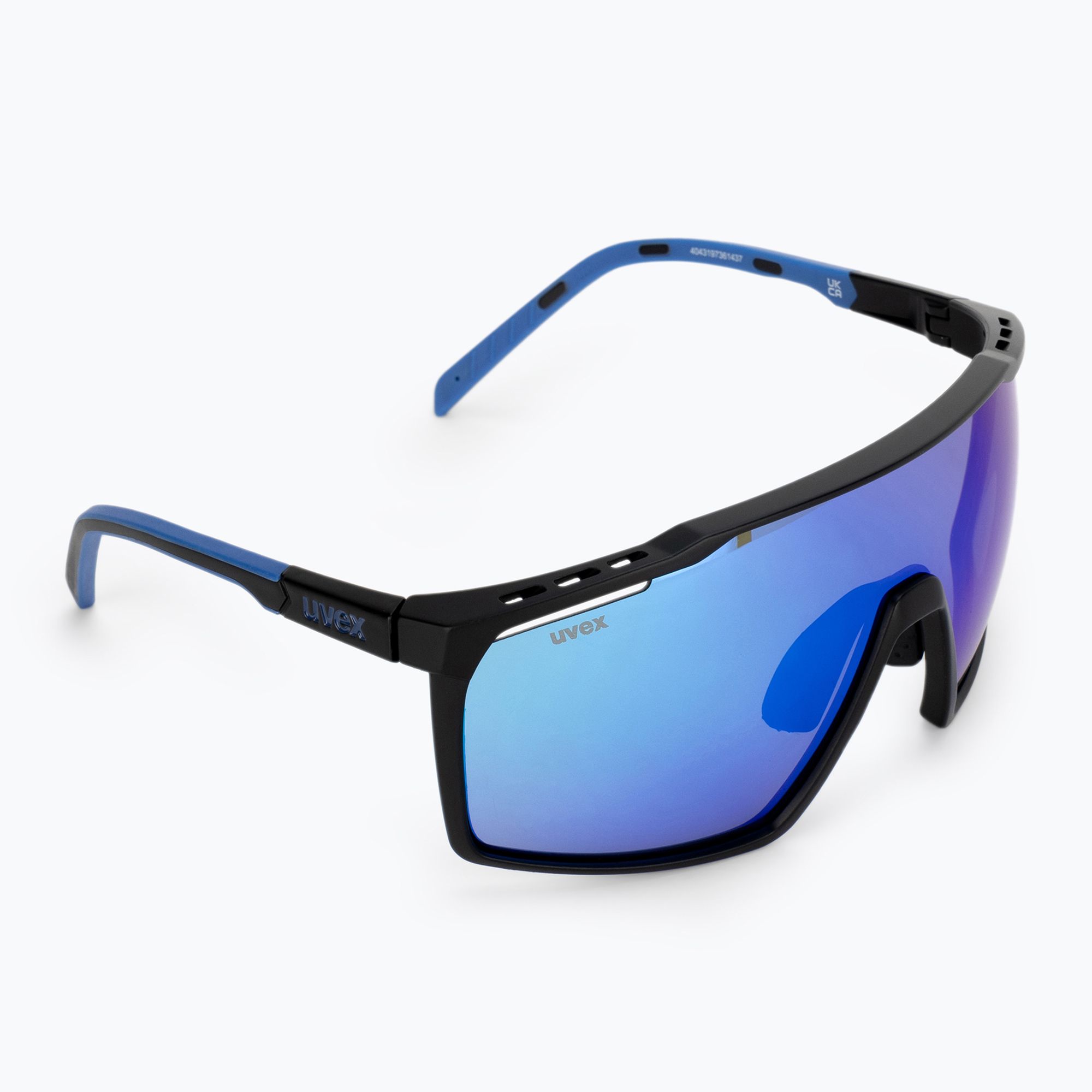 Okulary przeciwsłoneczne UVEX Mtn Perform black blue matt/mirror blue 