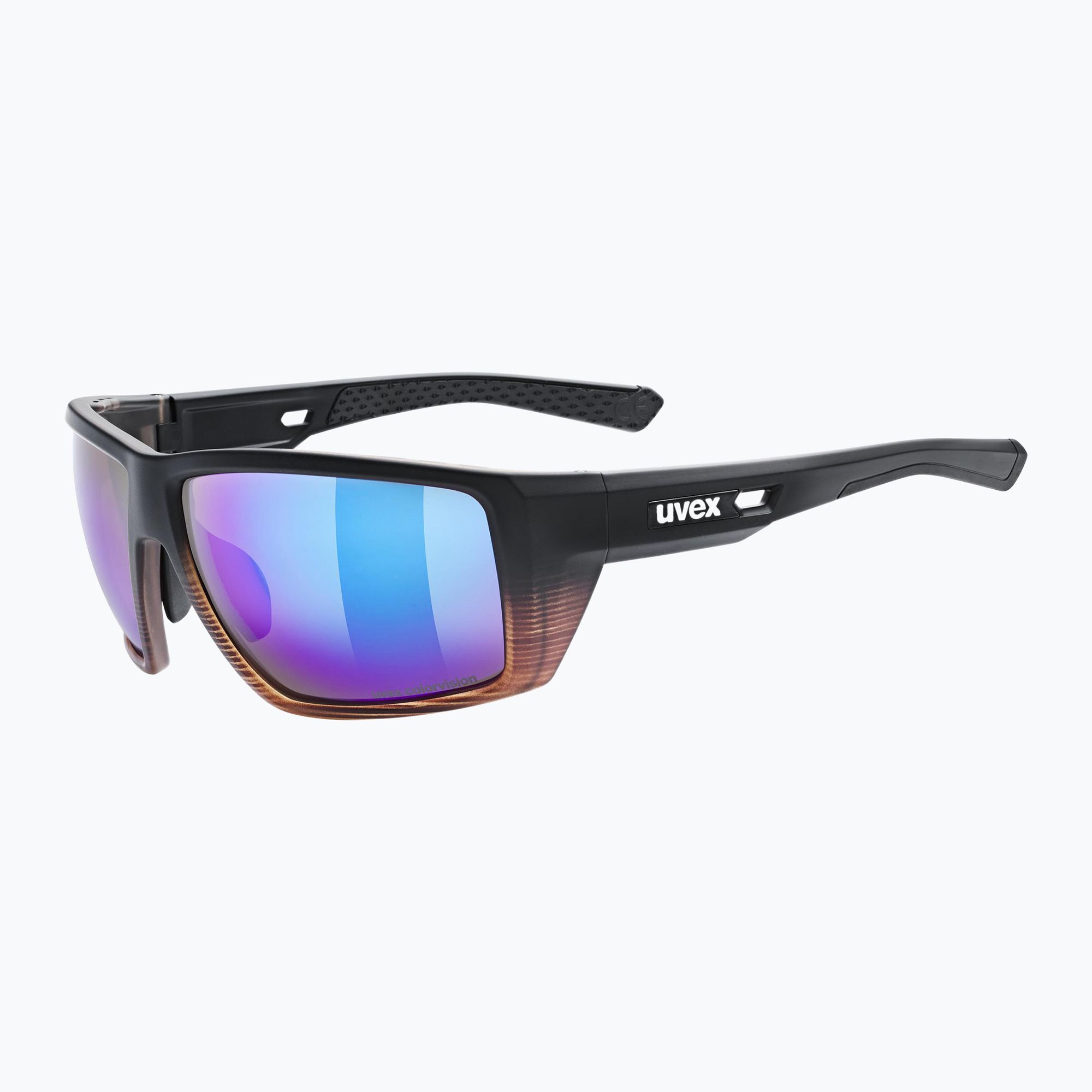 Okulary przeciwsłoneczne UVEX Mtn Venture CV black demi matt/mirror blue 