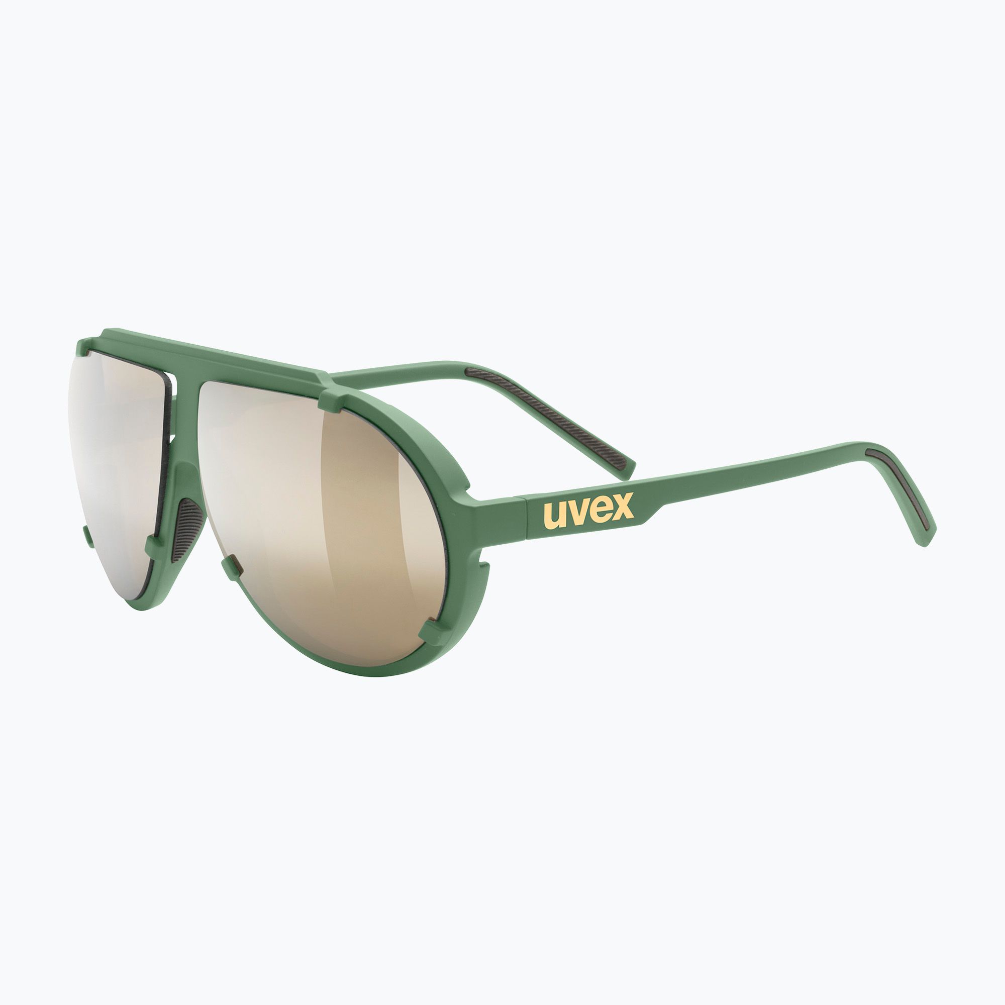 Okulary przeciwsłoneczne UVEX Esntl Pina moss green matt/mirror gold 