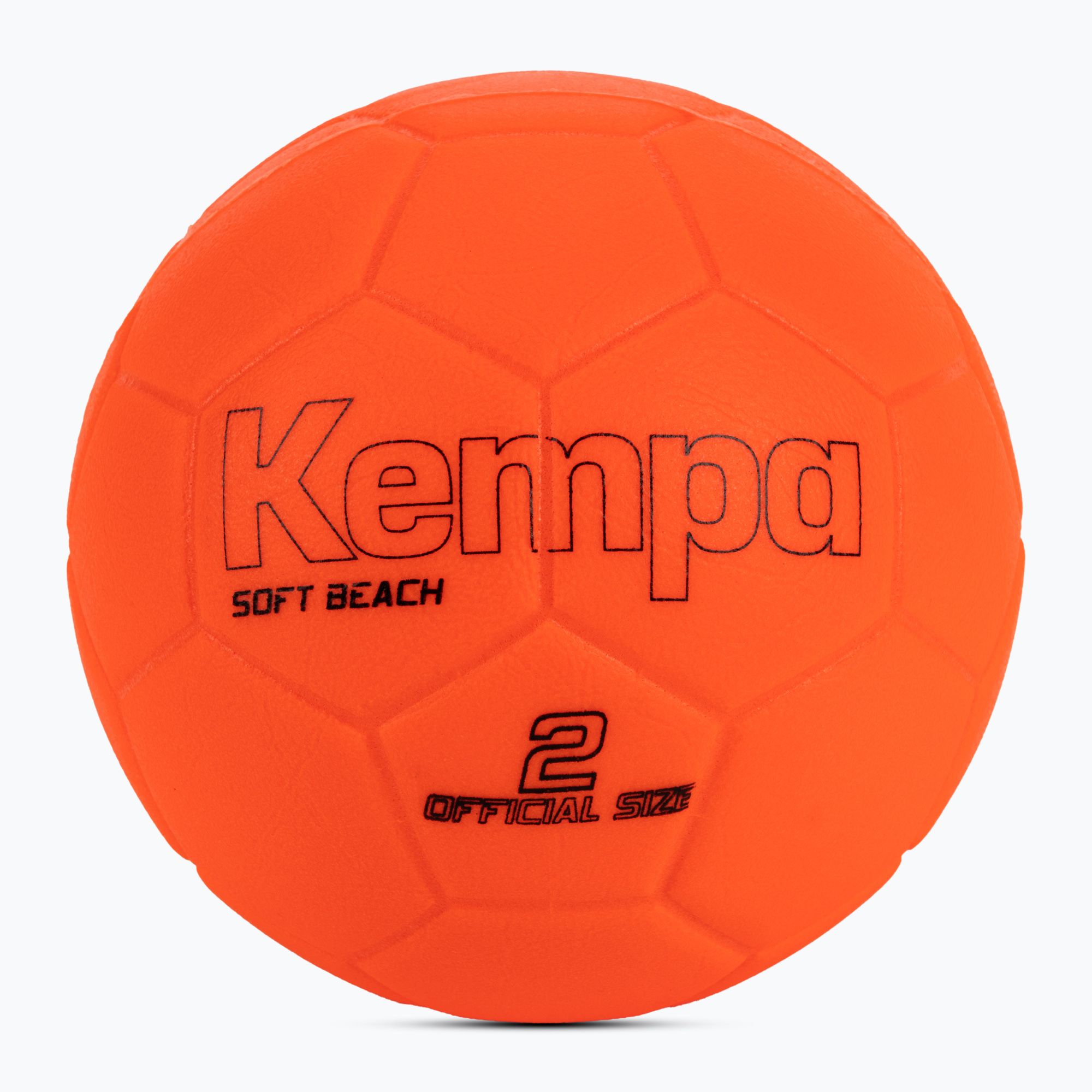 Piłka do piłki ręcznej Kempa Soft neonowa czerwona rozmiar 2 