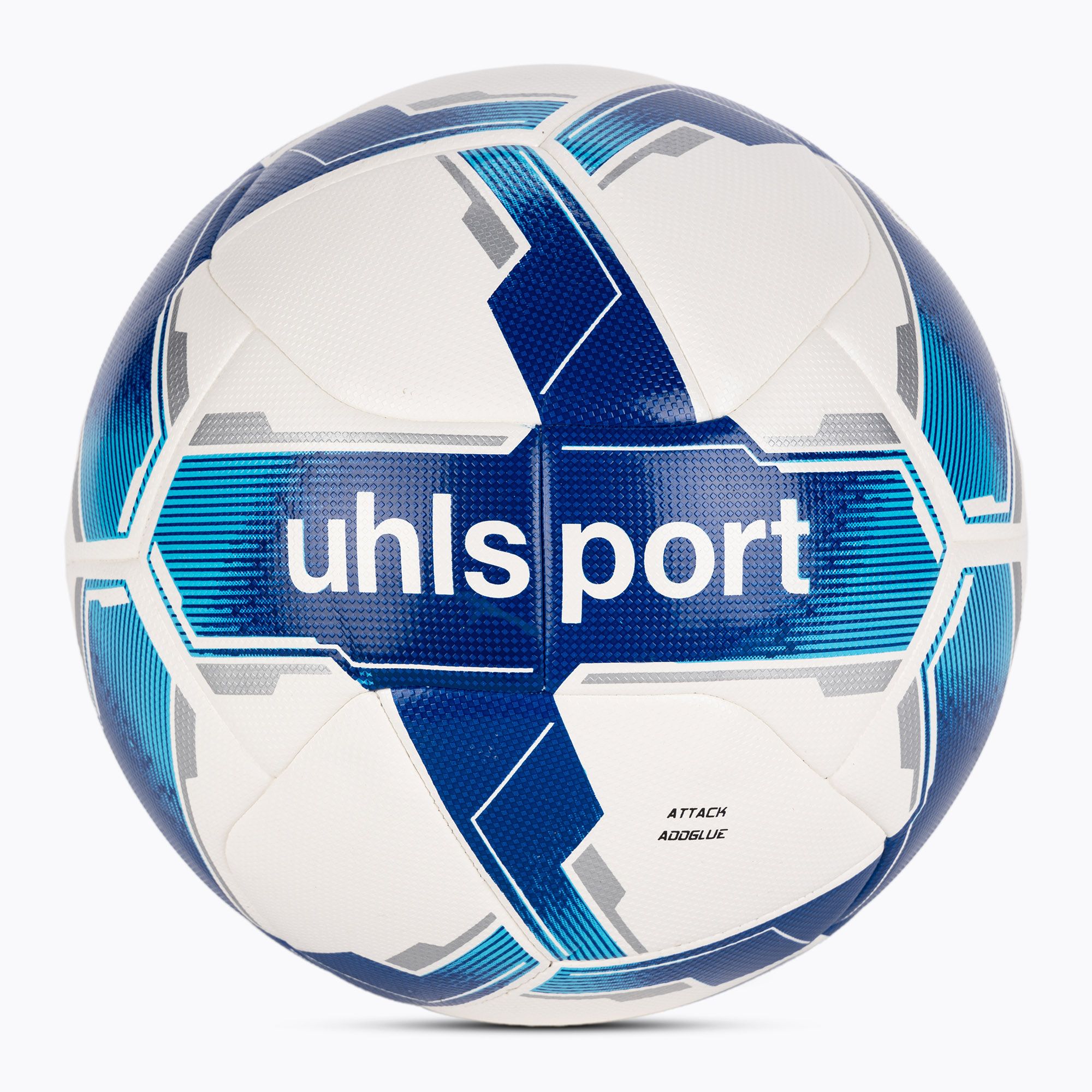 Piłka do piłki nożnej uhlsport Attack Addglue white/royal/blue rozmiar 4 