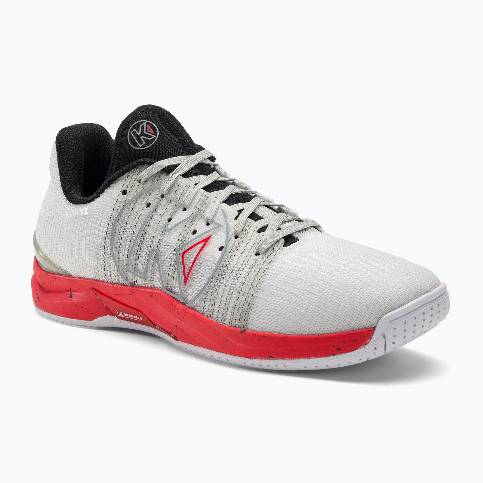 Buty do piłki ręcznej męskie Kempa Attack One 2.0 białe/czerwone 