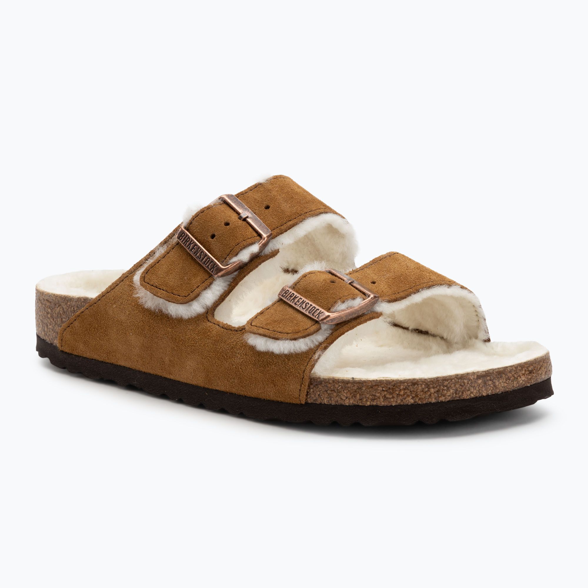 Klapki BIRKENSTOCK Arizona Shearling SL Narrow mink 