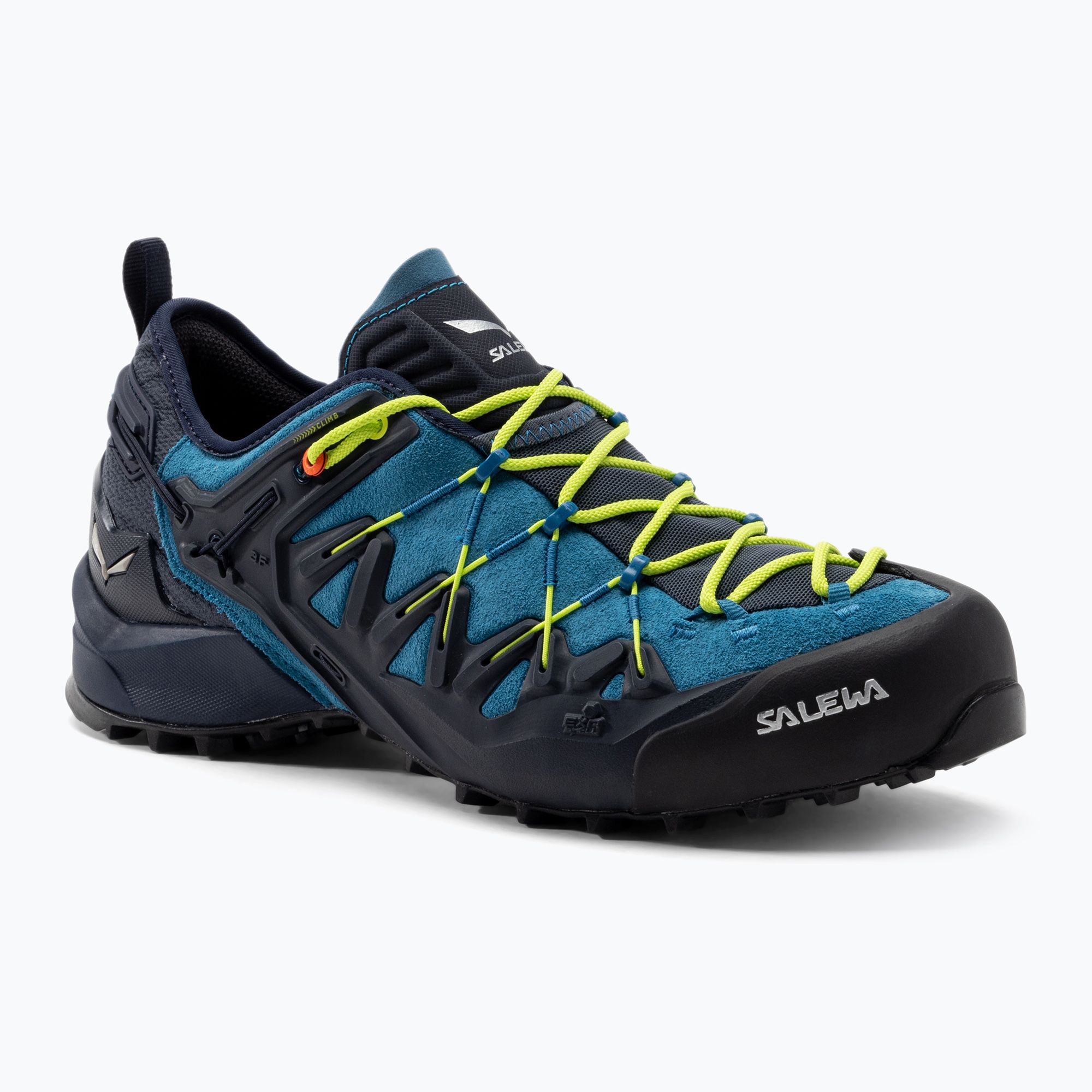 Buty podejściowe męskie Salewa Wildfire Edge premium navy/fluo yellow 