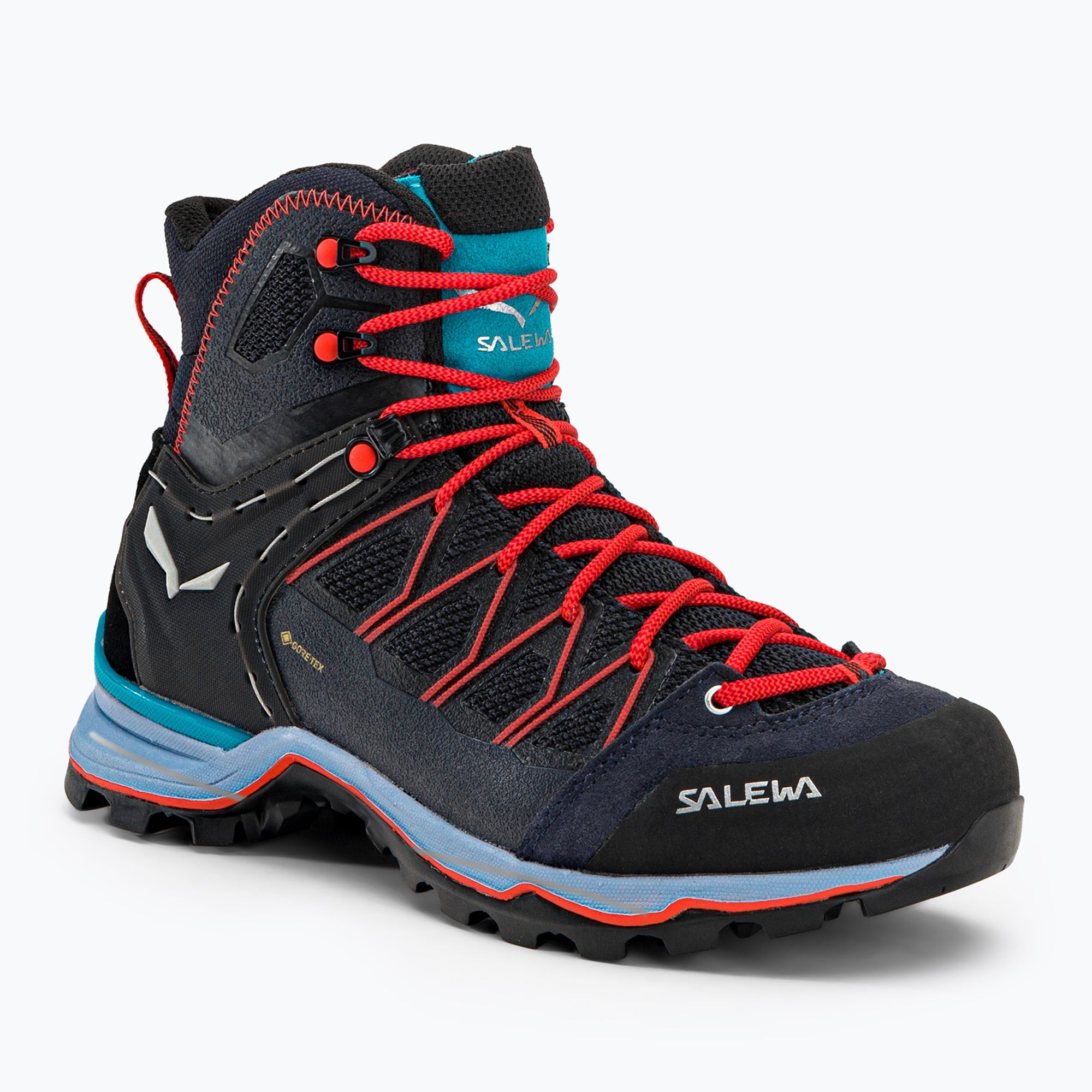 Buty trekkingowe damskie Salewa MTN Trainer Lite Mid GTX premium navy/blue fog 