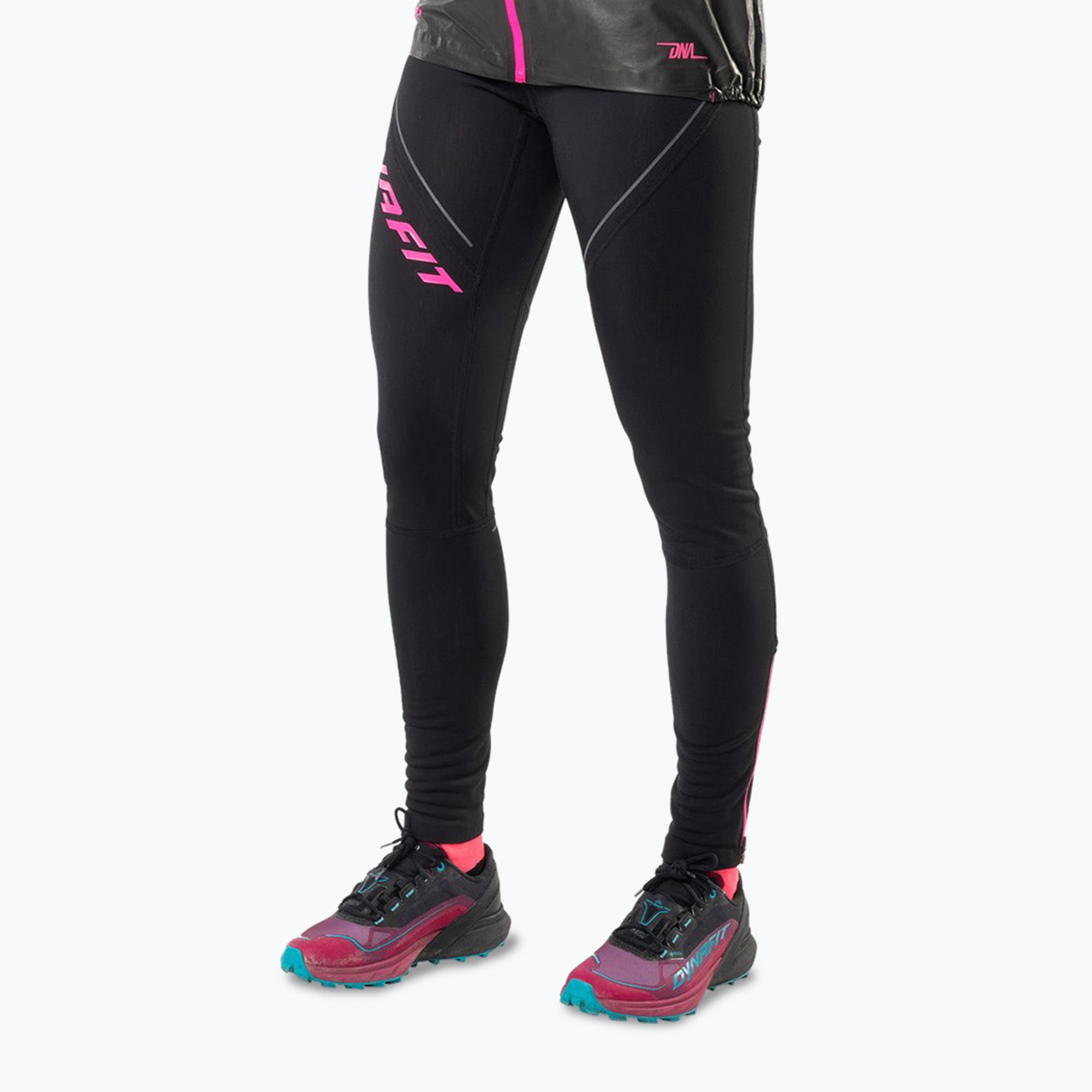 Legginsy do biegania damskie DYNAFIT Winter Running black out 