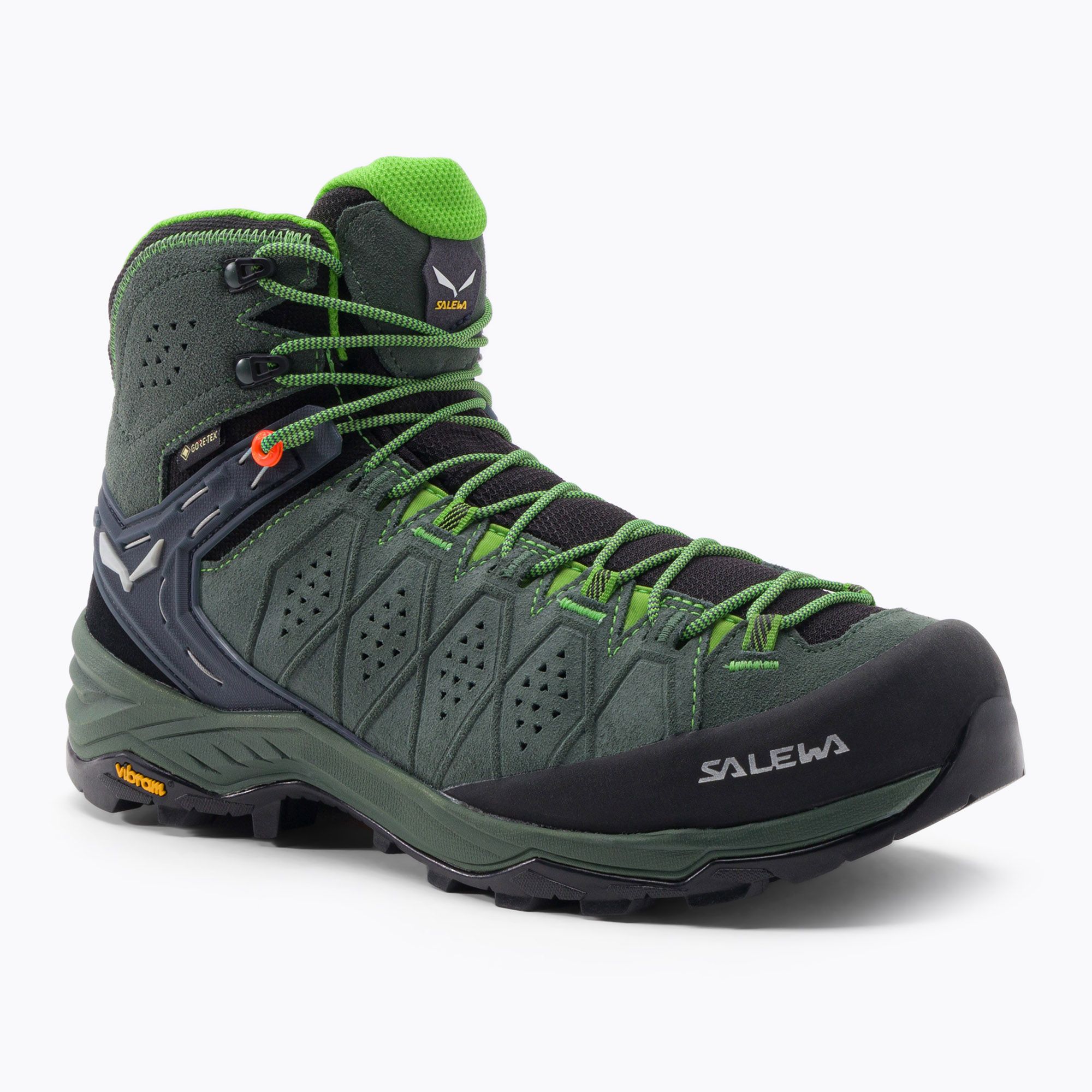 Buty trekkingowe męskie Salewa Alp Trainer 2 Mid GTX raw green/pale frog 
