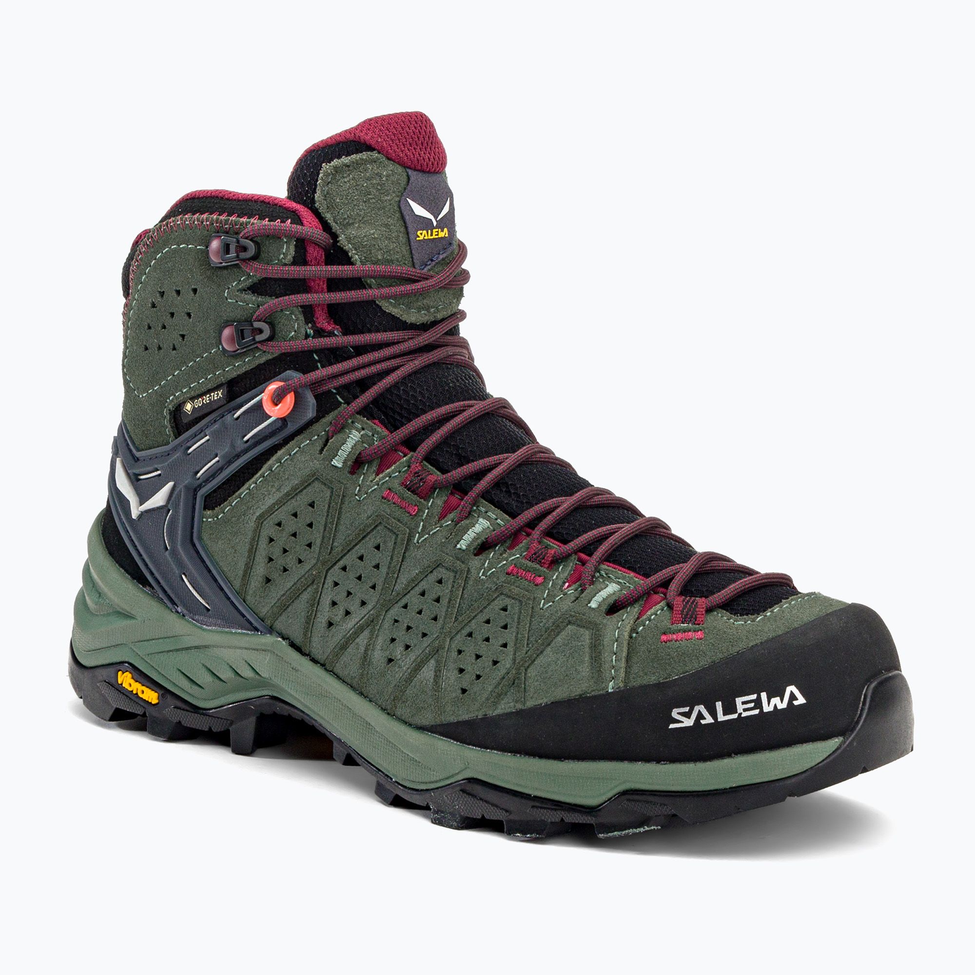 Buty trekkingowe damskie Salewa Alp Trainer 2 Mid GTX duck green/rhododendon 