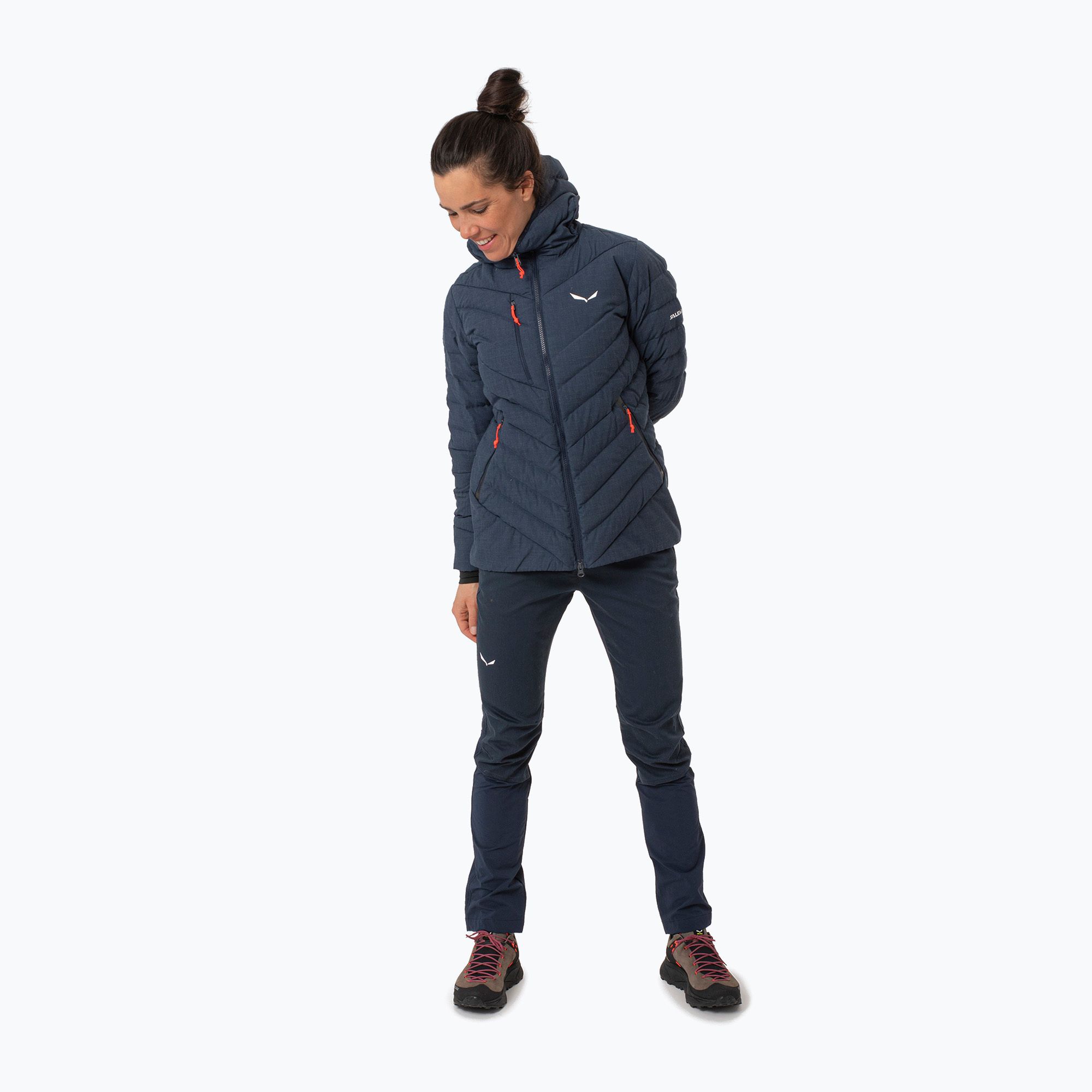 Kurtka puchowa damska Salewa Raiser Medium Rds Dwn navy blazer 