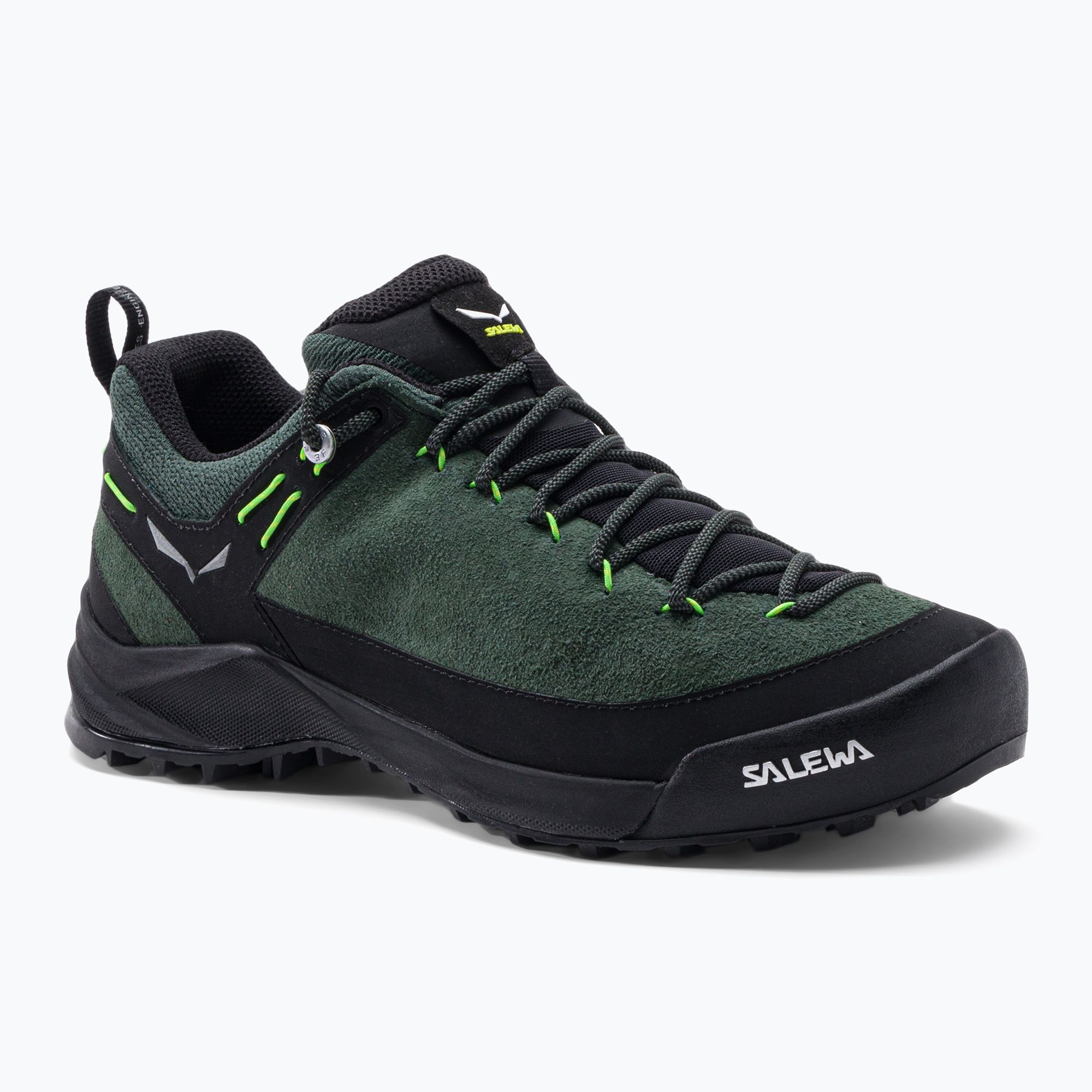 Buty podejściowe męskie Salewa Wildfire Leather raw green/black 