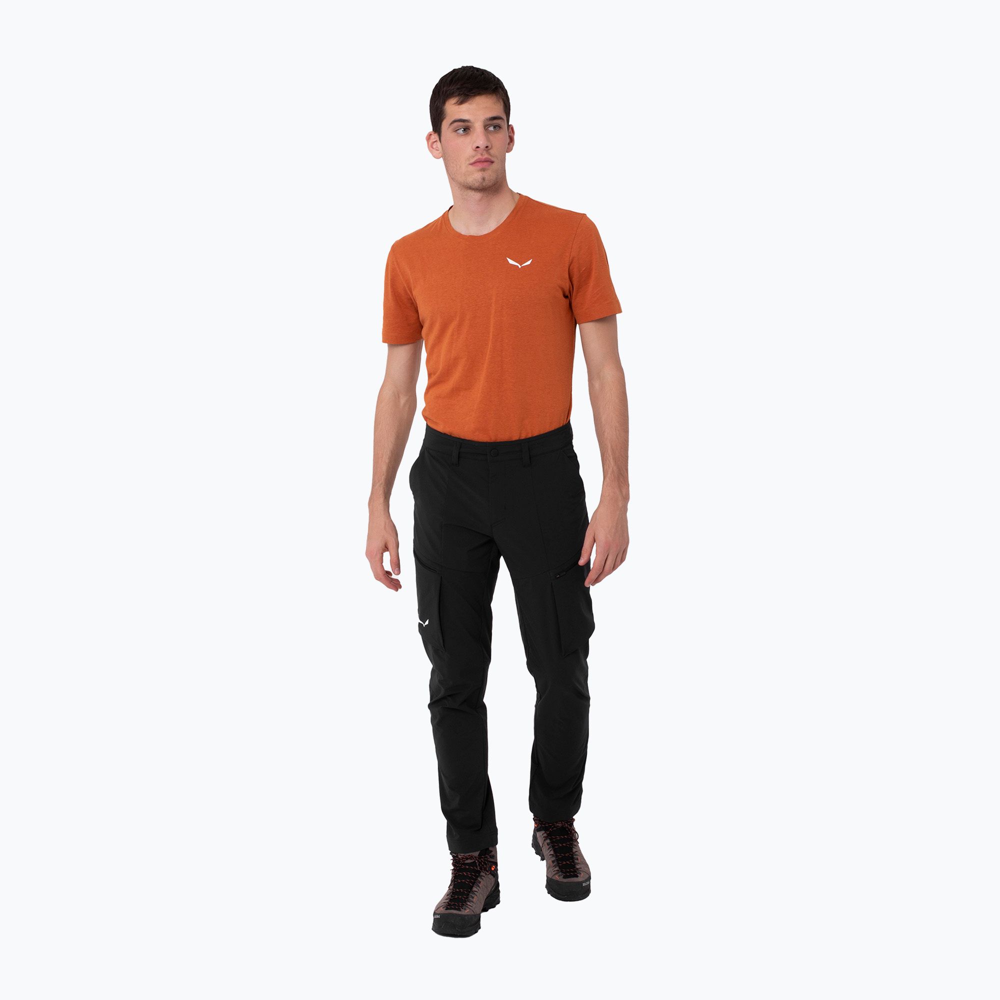 Spodnie softshell męskie Salewa Puez DST Cargo black out 