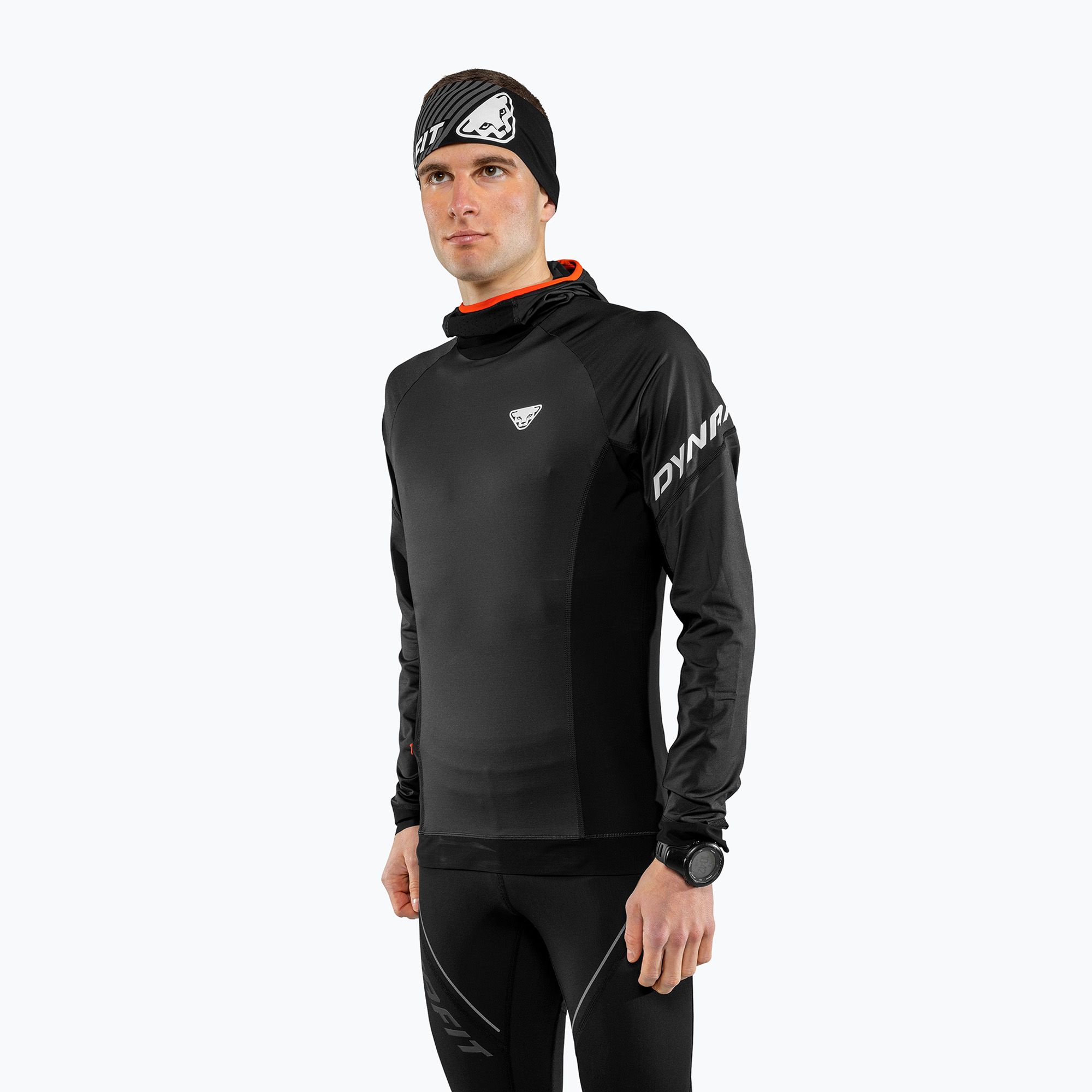Longsleeve do biegania męski DYNAFIT Alpine black out 