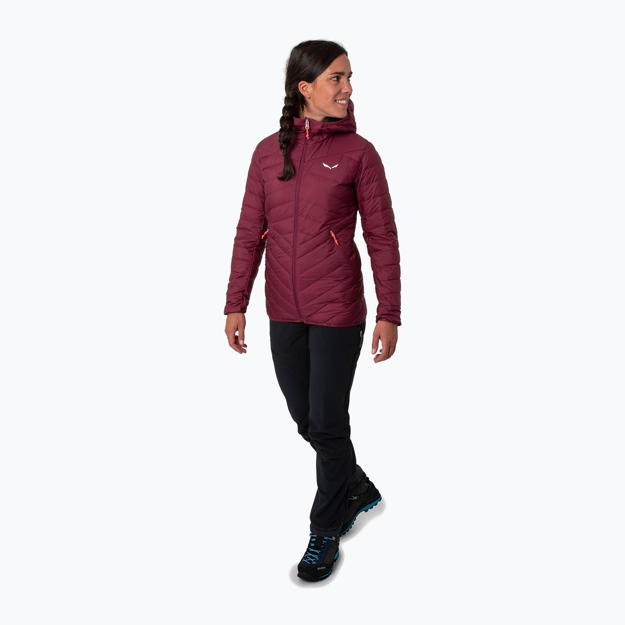Kurtka ocieplana damska Salewa Brenta Rds Dwn syrah 
