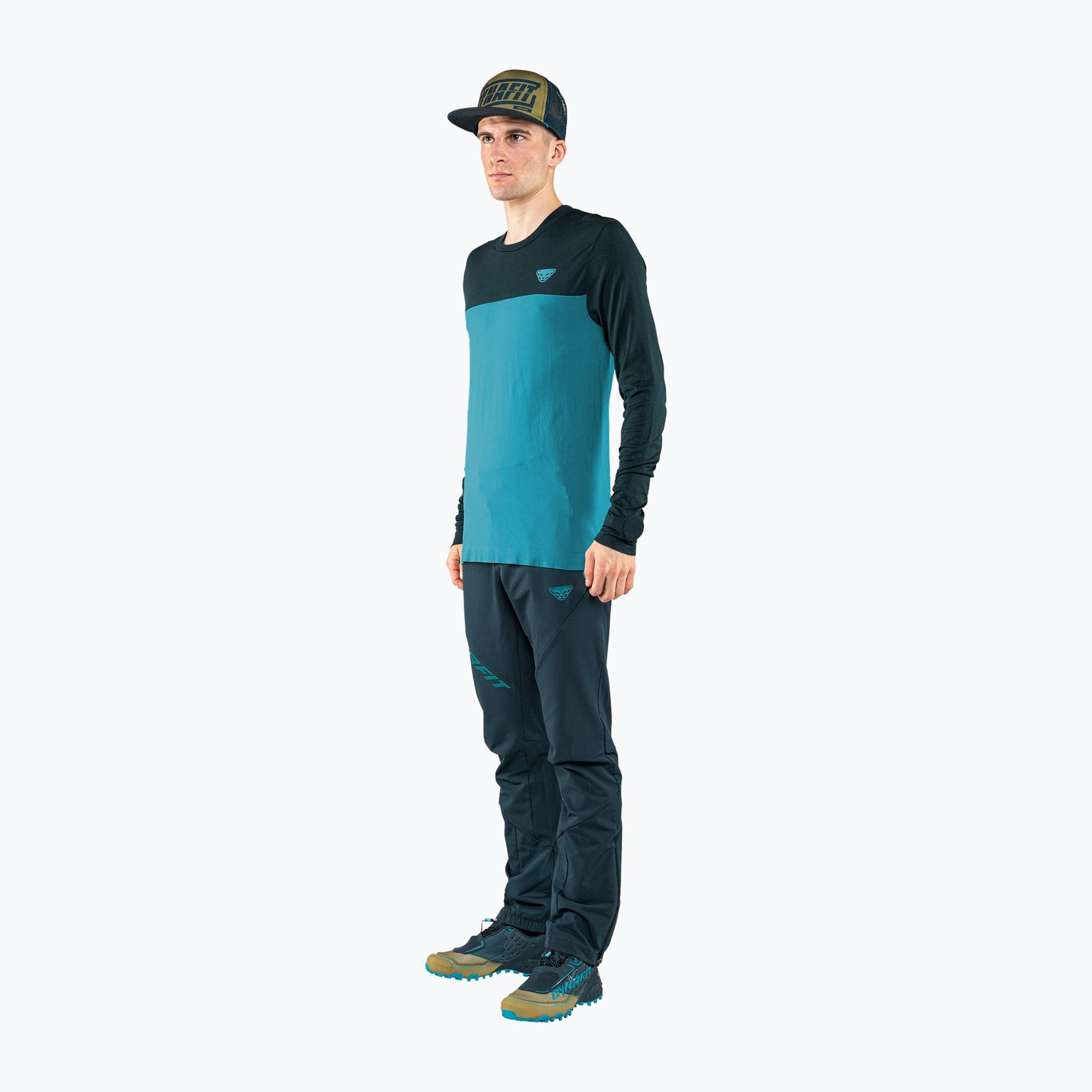 Longsleeve trekkingowy męski DYNAFIT Traverse S-Tech storm blue 
