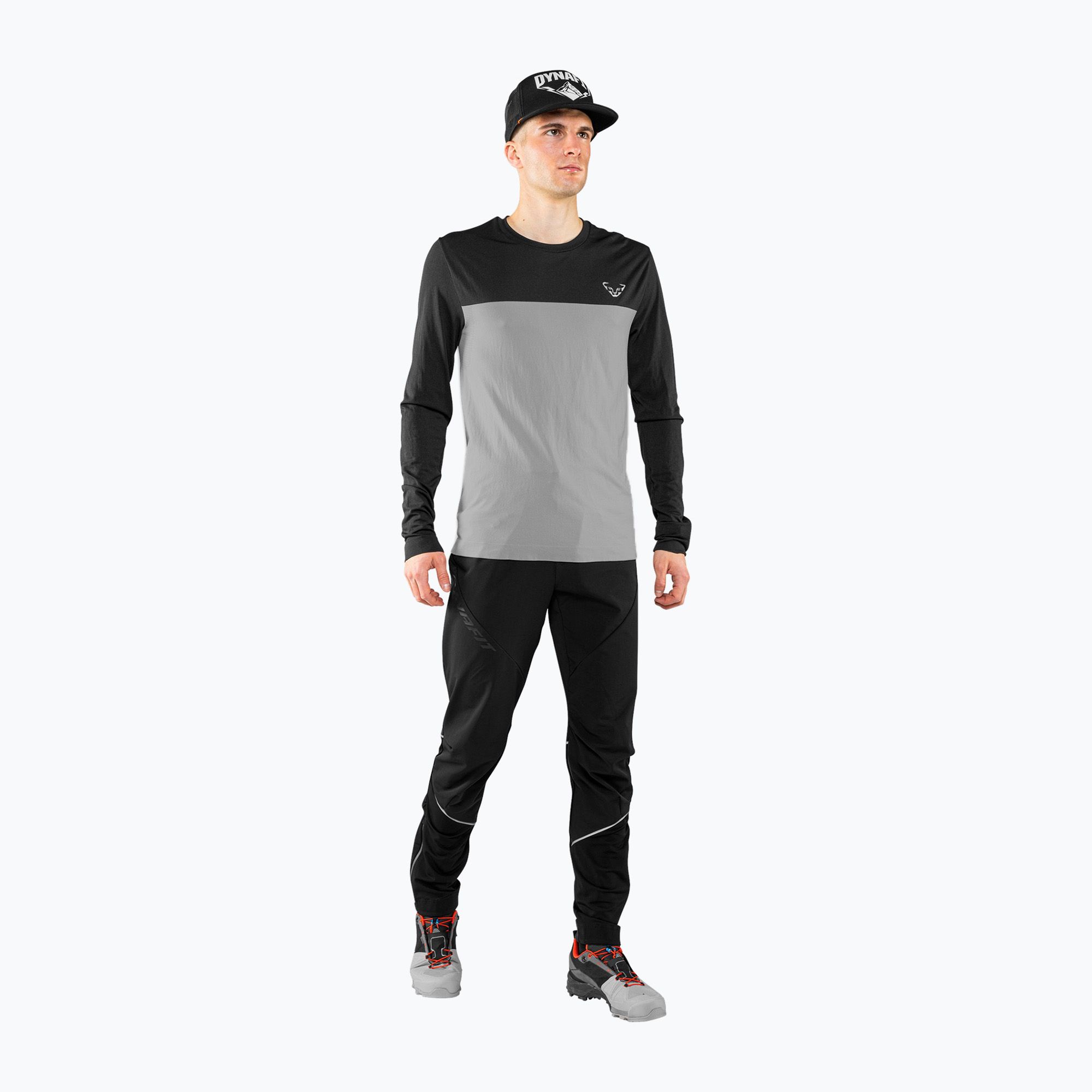 Longsleeve trekkingowy męski DYNAFIT Traverse S-Tech black out alloy 