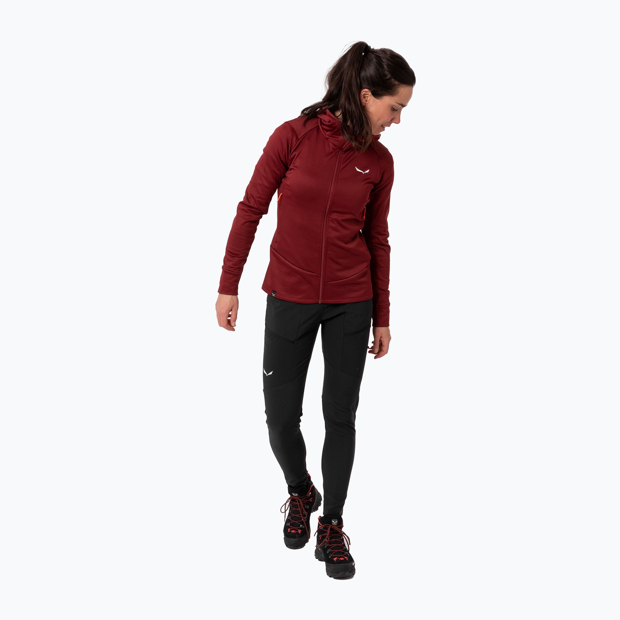 Spodnie softshell damskie Salewa Puez DST Warm Cargo black out 