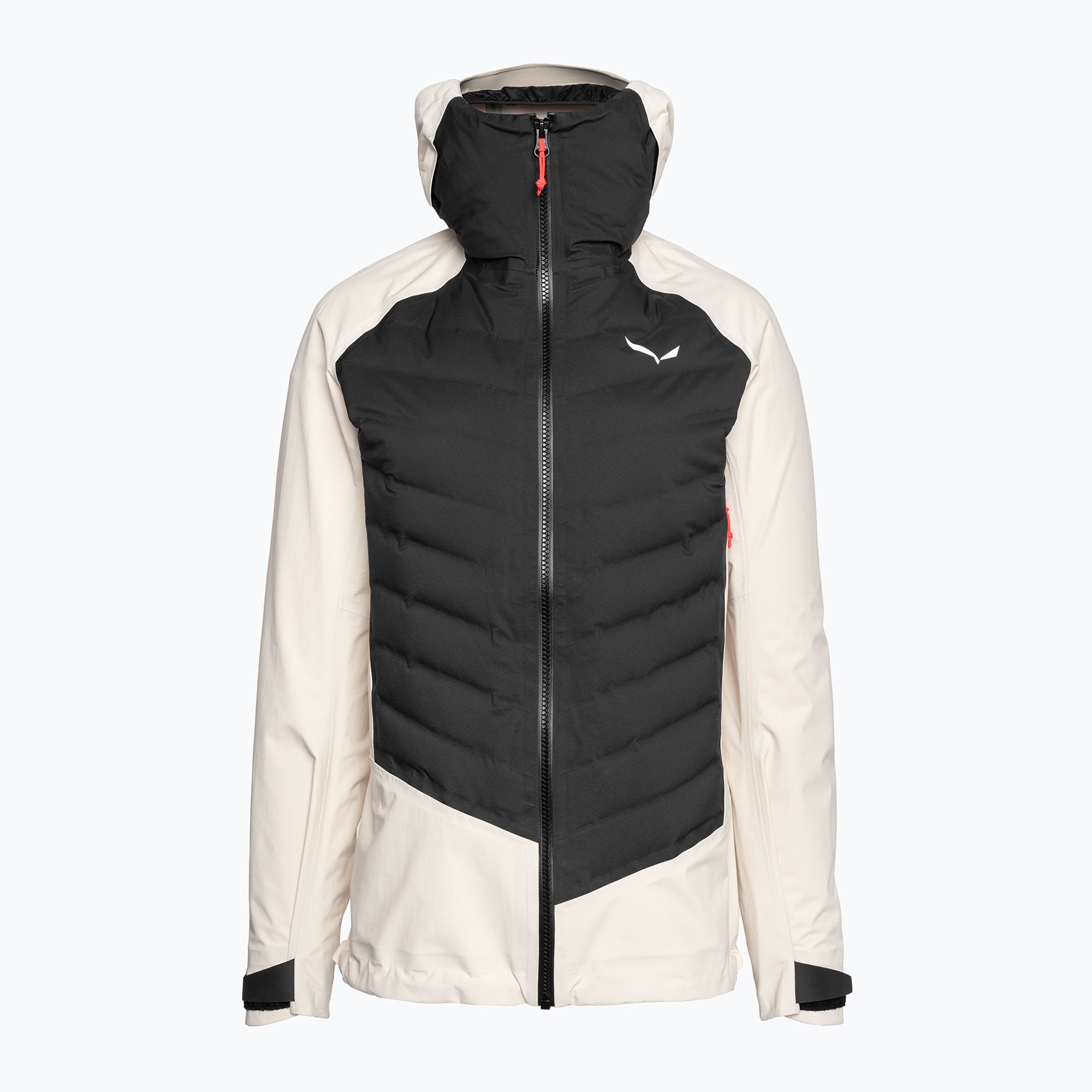 Kurtka hybrydowa damska Salewa Sella PTX 3L Hyb oatmeal/black out 