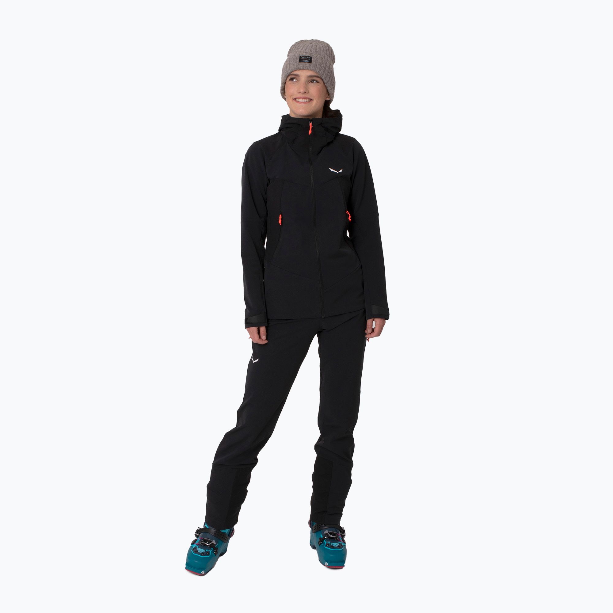 Spodnie softshell damskie Salewa Sella DST black out 