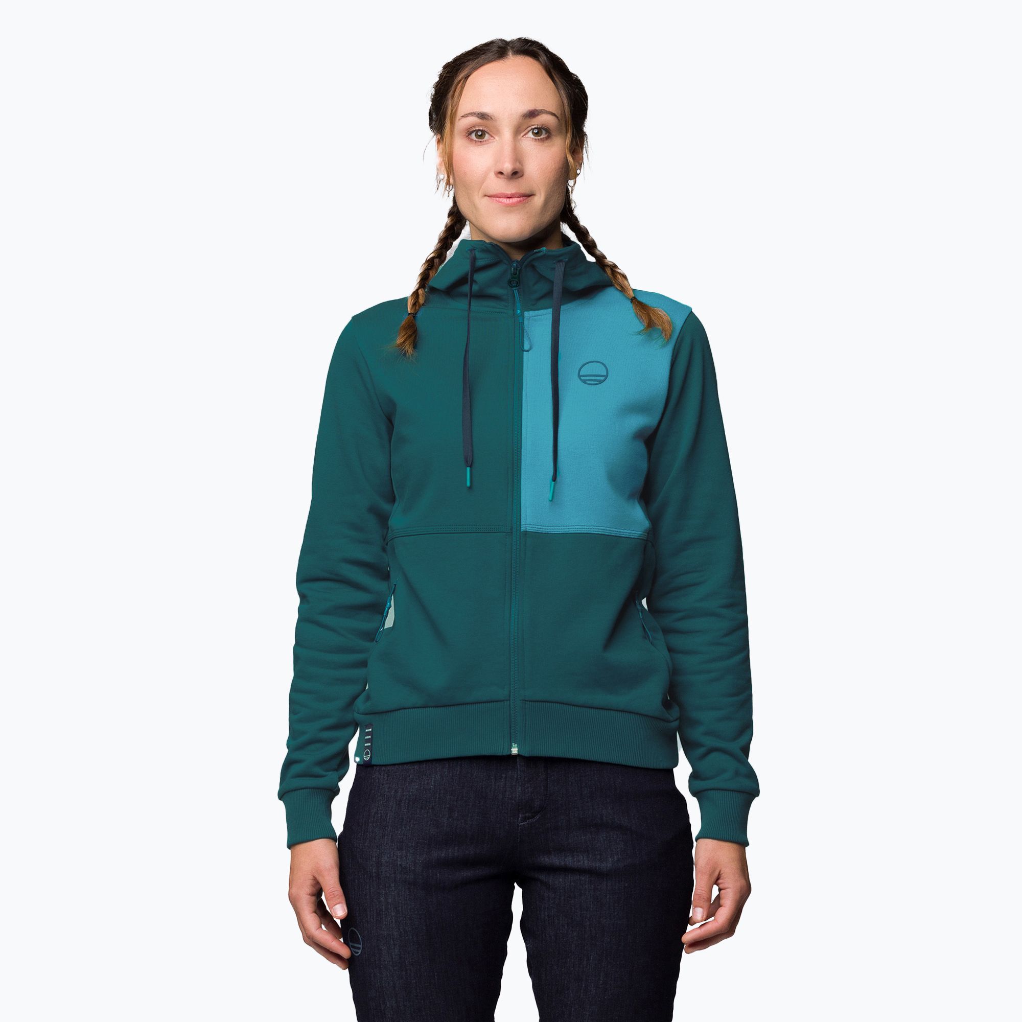 Bluza wspinaczkowa damska Wild Country Flow 2 Hoody petrol/3370 