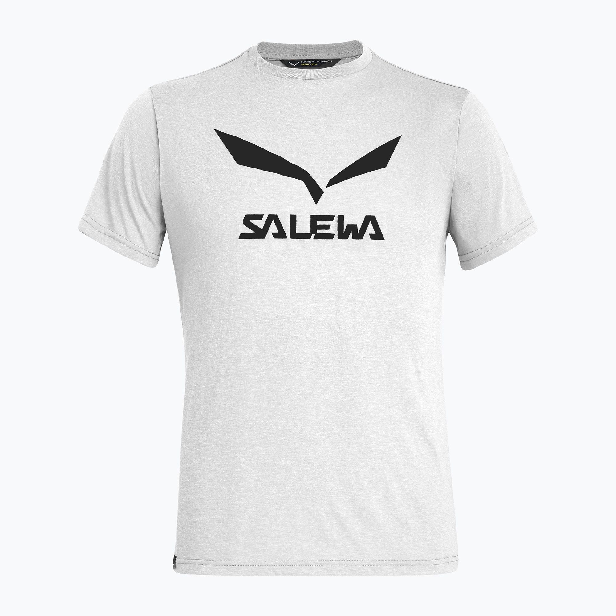 Koszulka męska Salewa Solidlogo Dry white 