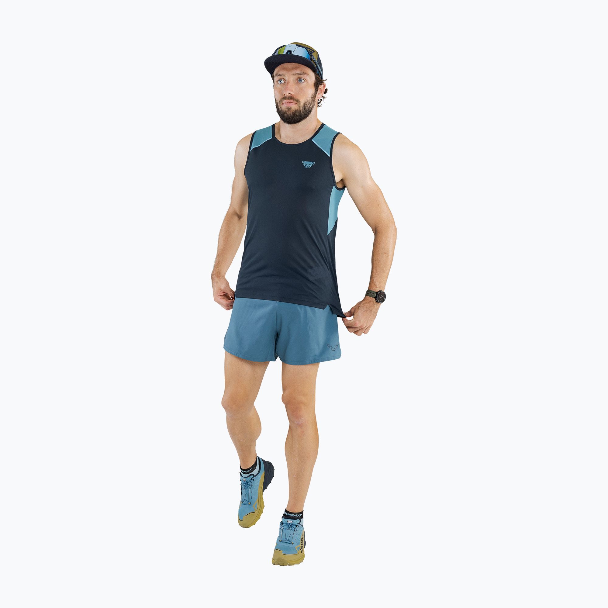 Koszulka do biegania męska DYNAFIT Sky Tank blueberry/storm blue 