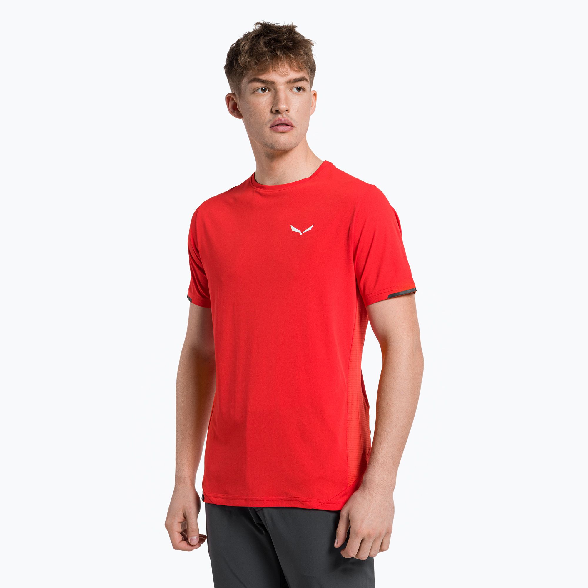 Koszulka trekkingowa męska Salewa Pedroc Dry Hyb flame 