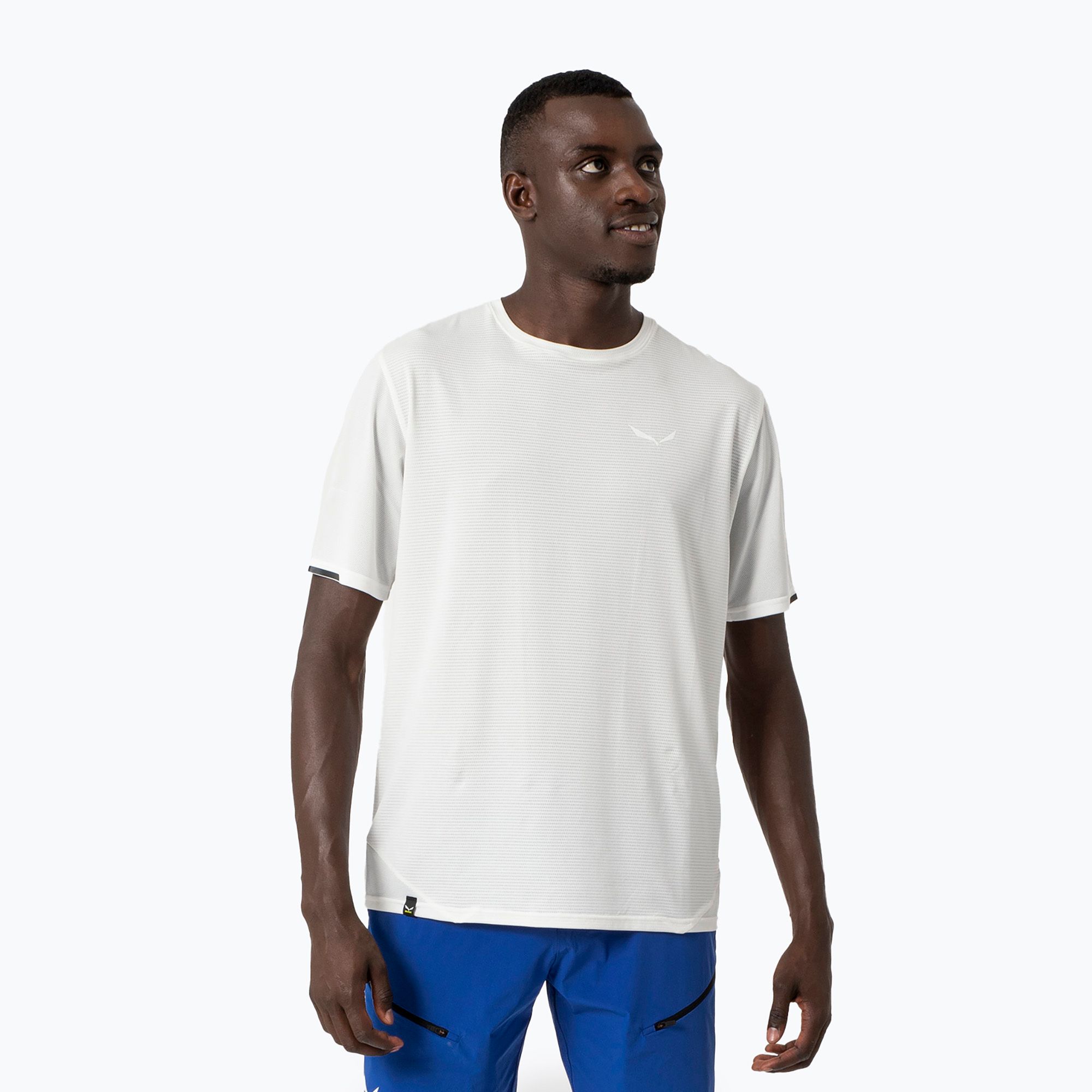Koszulka męska Salewa Pedroc Dry Mesh white 