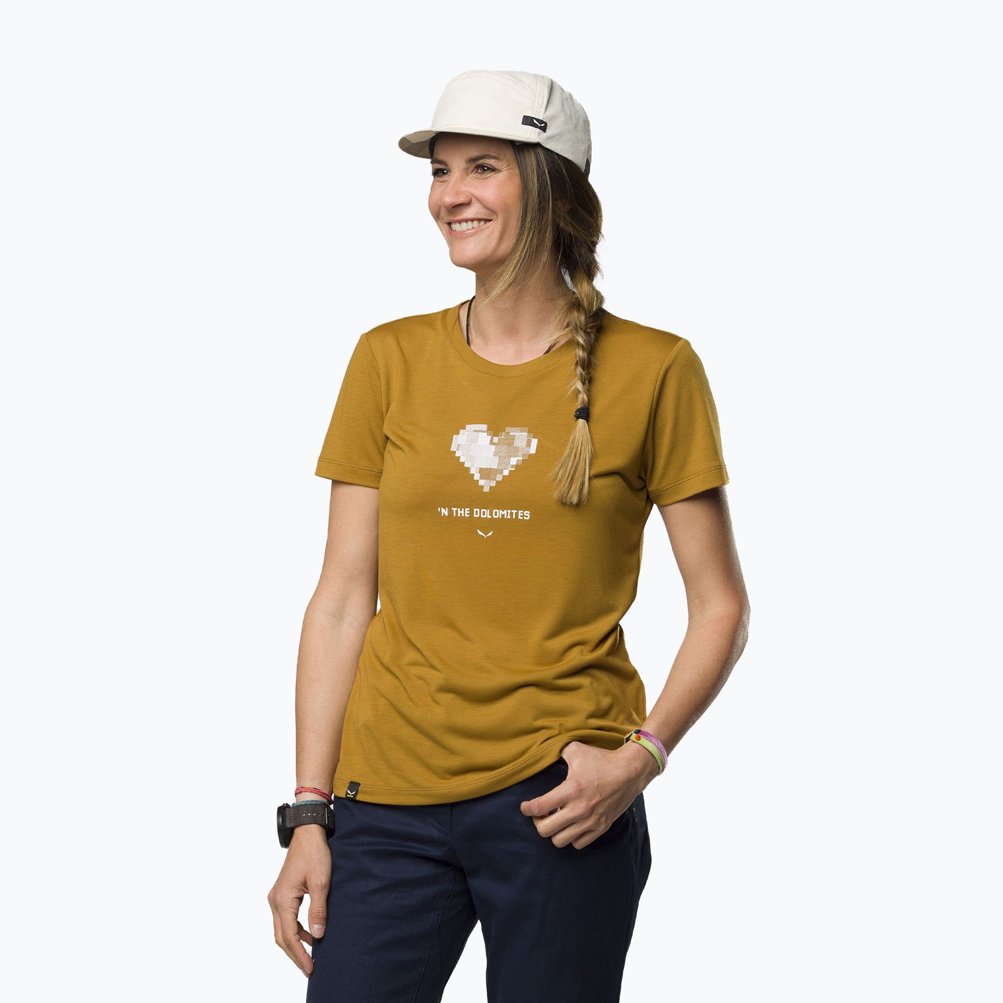 Koszulka damska Salewa Pure Heart Dry golden brown 