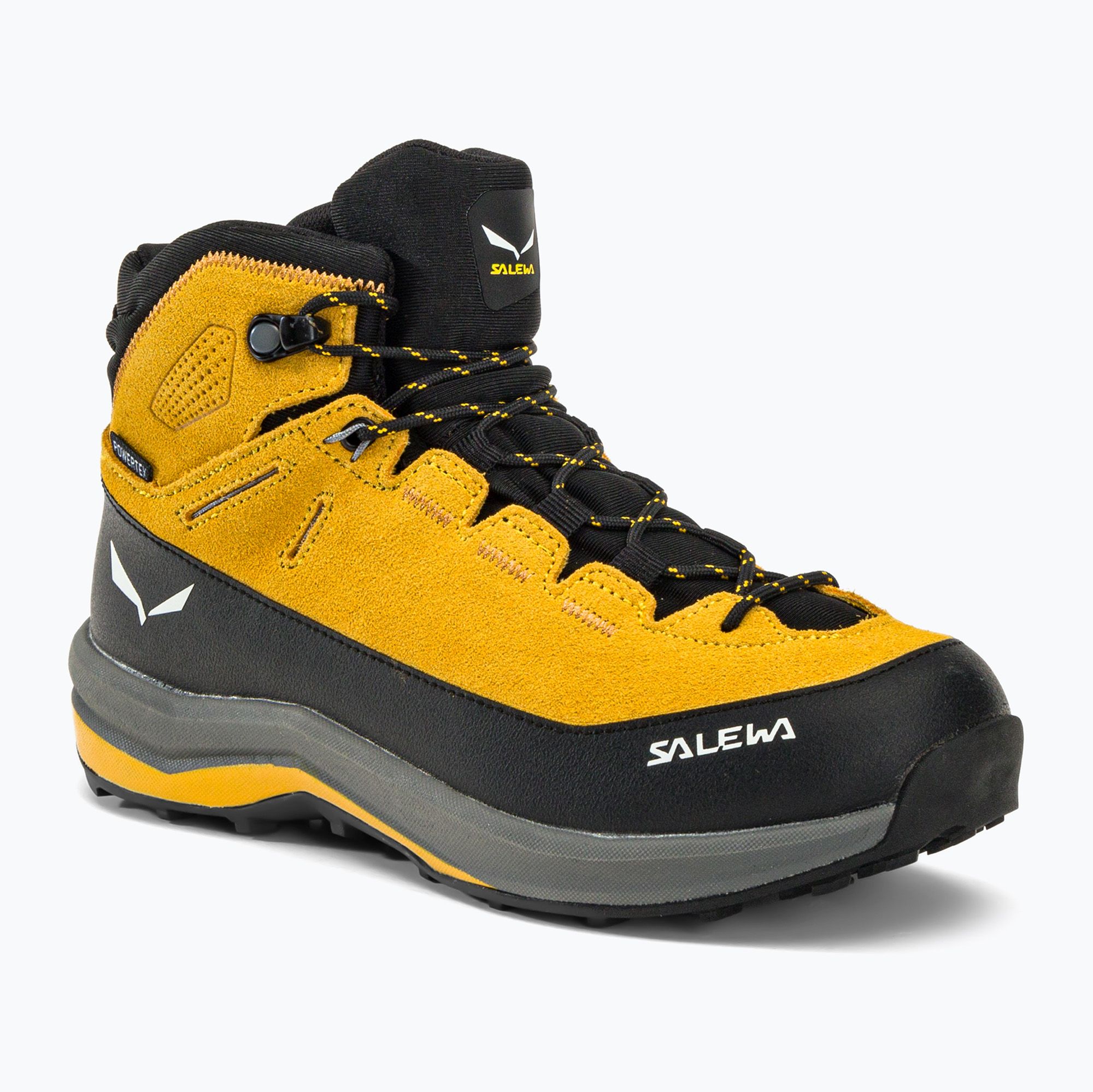 Buty trekkingowe dziecięce Salewa MTN Trainer 2 Mid PTX gold/gold 