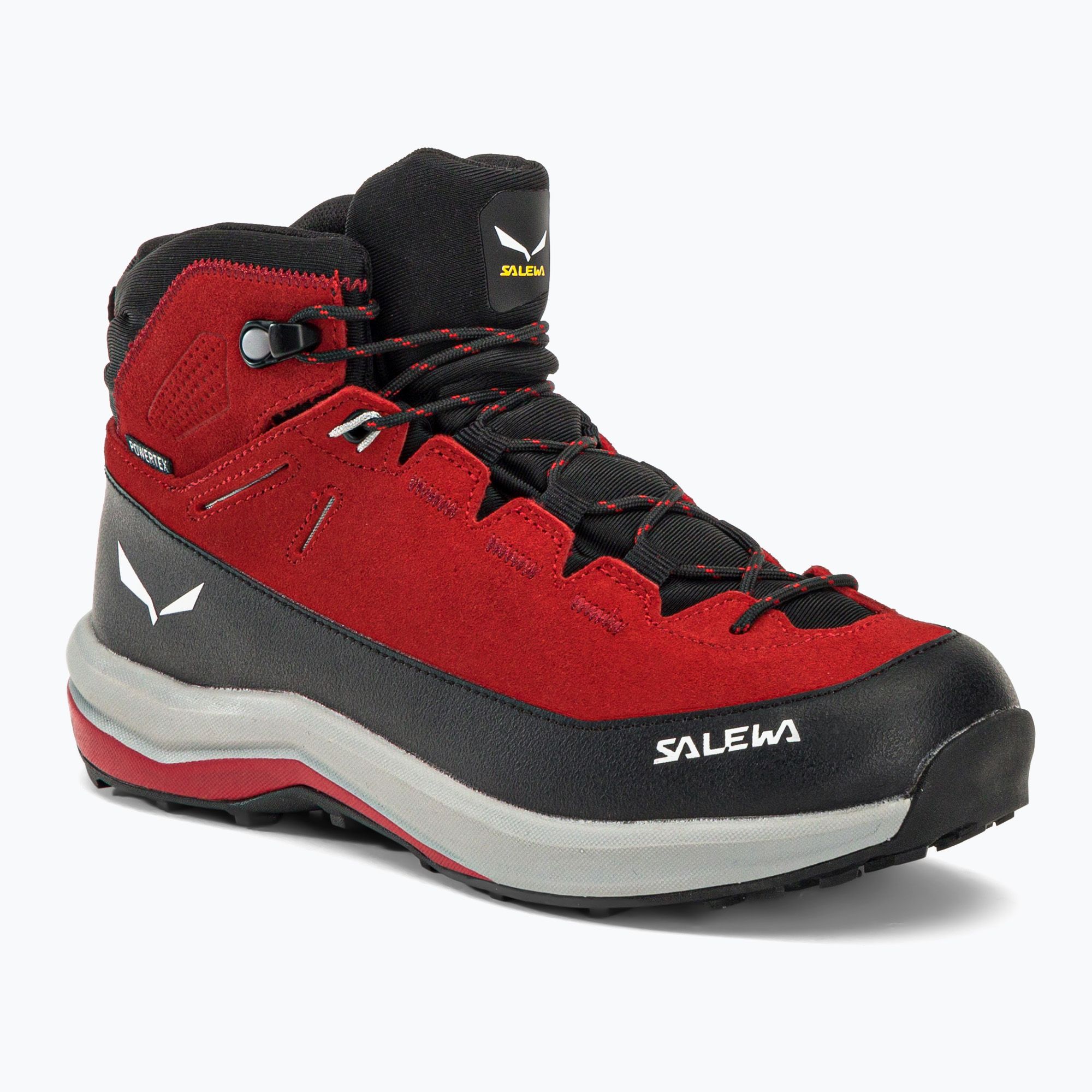 Buty trekkingowe dziecięce Salewa MTN Trainer 2 Mid PTX flame/flame 