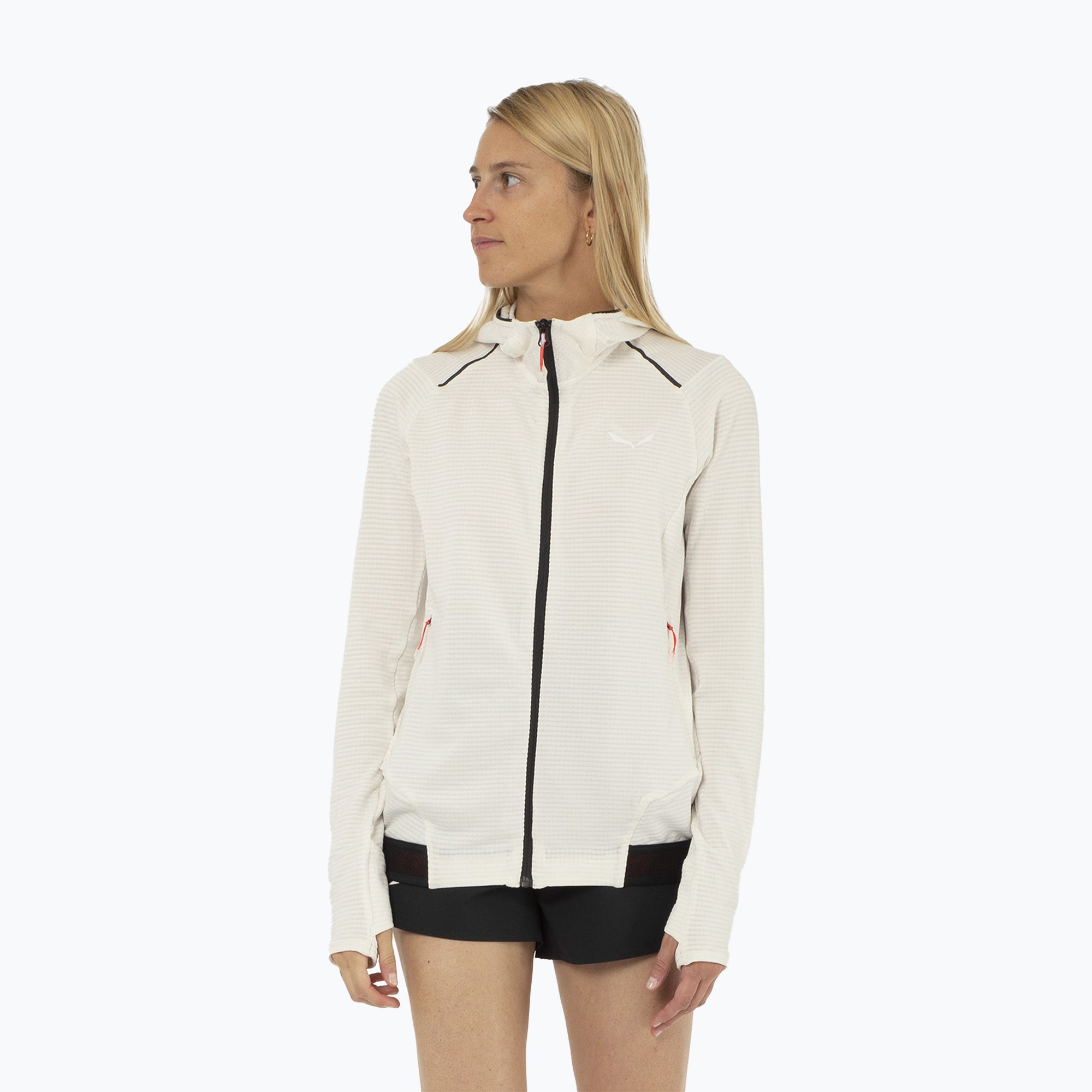 Bluza trekkingowa damska Salewa Pedroc PL Hooded white 