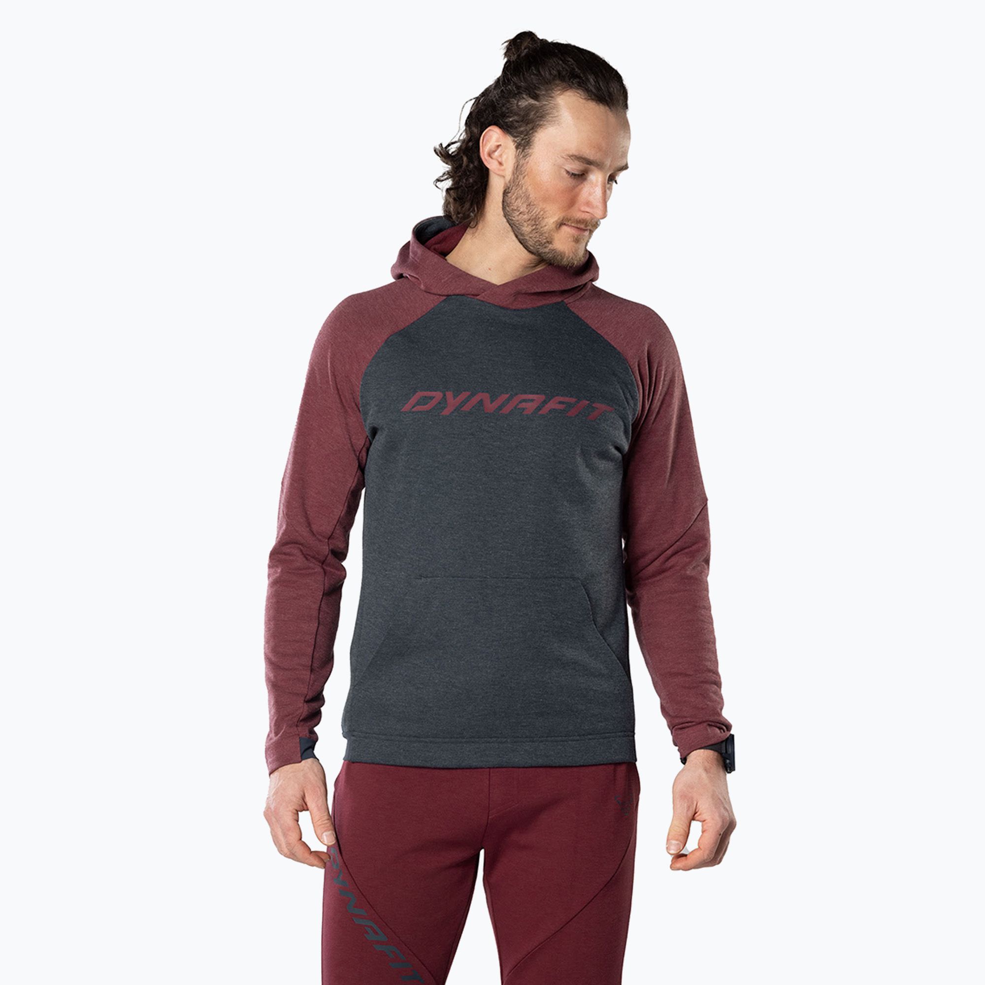 Bluza skiturowa męska DYNAFIT 24/7 PTC Hoody burgundy 