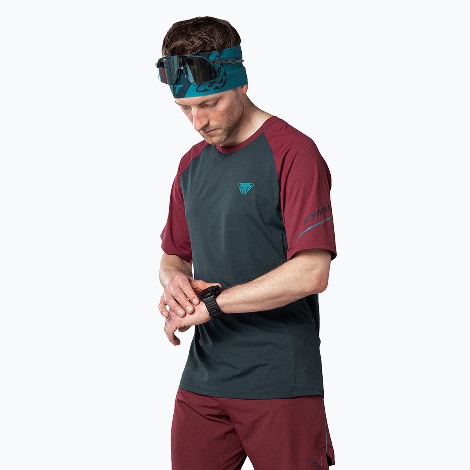 Koszulka do biegania męska DYNAFIT Alpine Pro blueberry/burgundy 