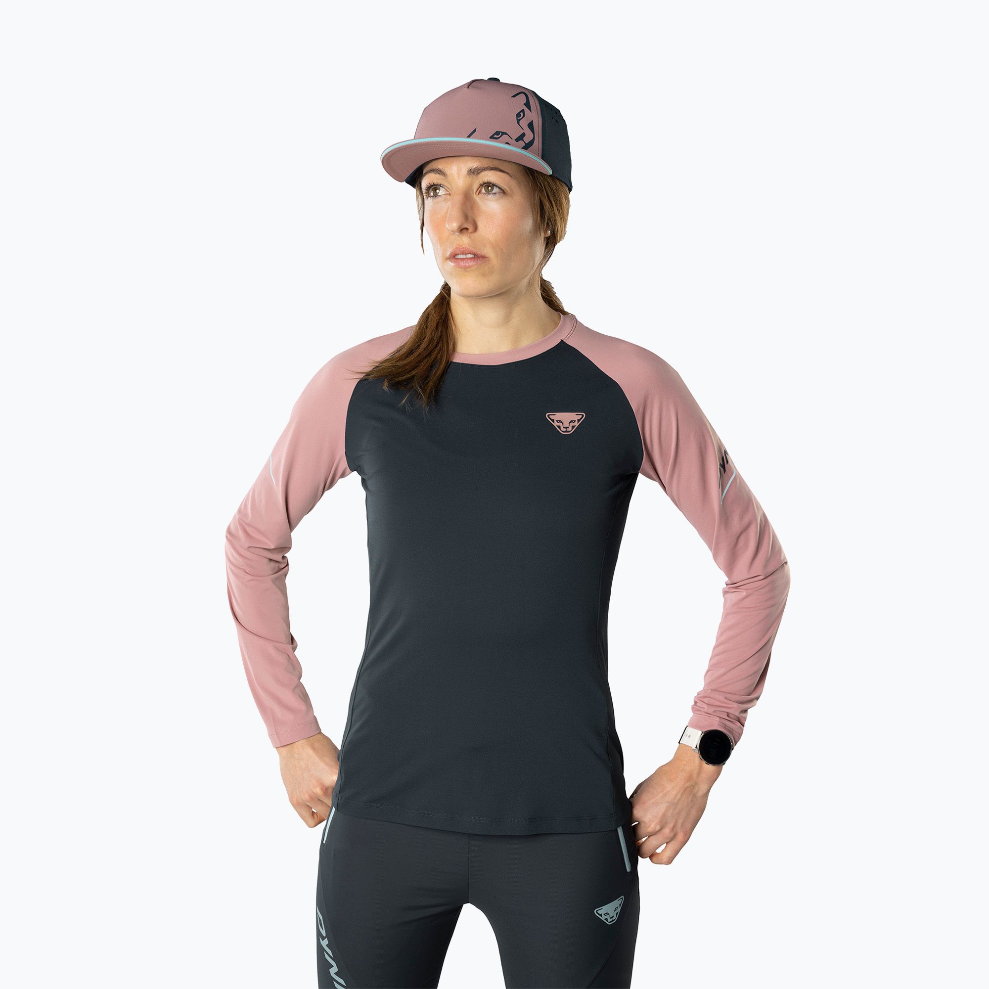 Longsleeve do biegania damski DYNAFIT Alpine Pro bluberry mokarosa 