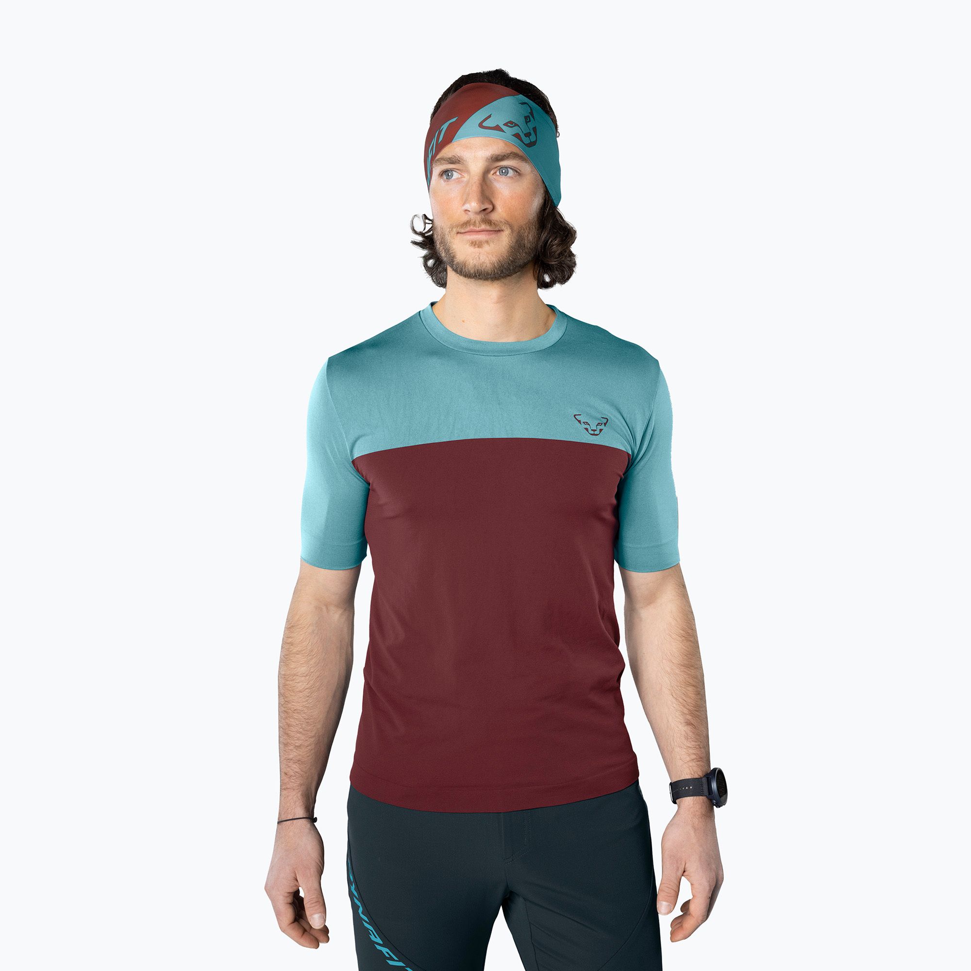 Koszulka trekkingowa męska DYNAFIT Traverse S-Tech burgundy 