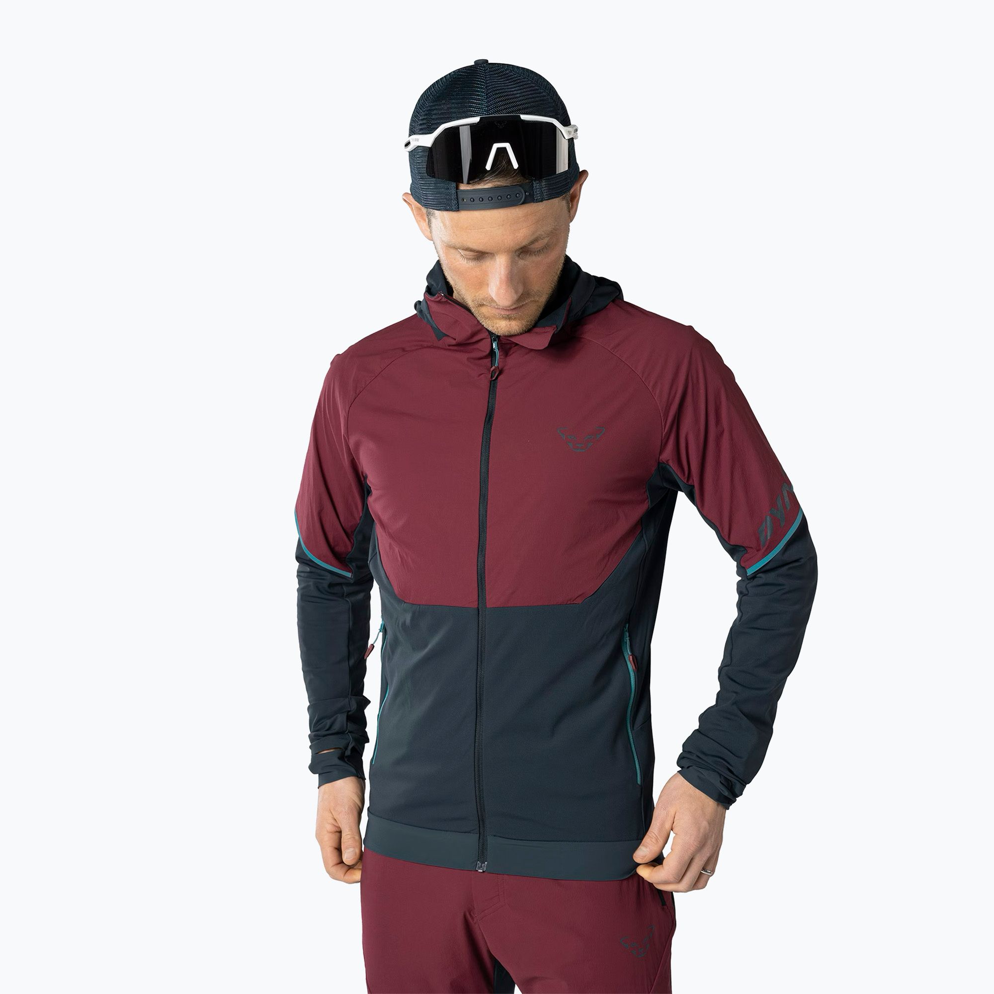 Kurtka do biegania męska DYNAFIT Alpine Hybrid burgundy 