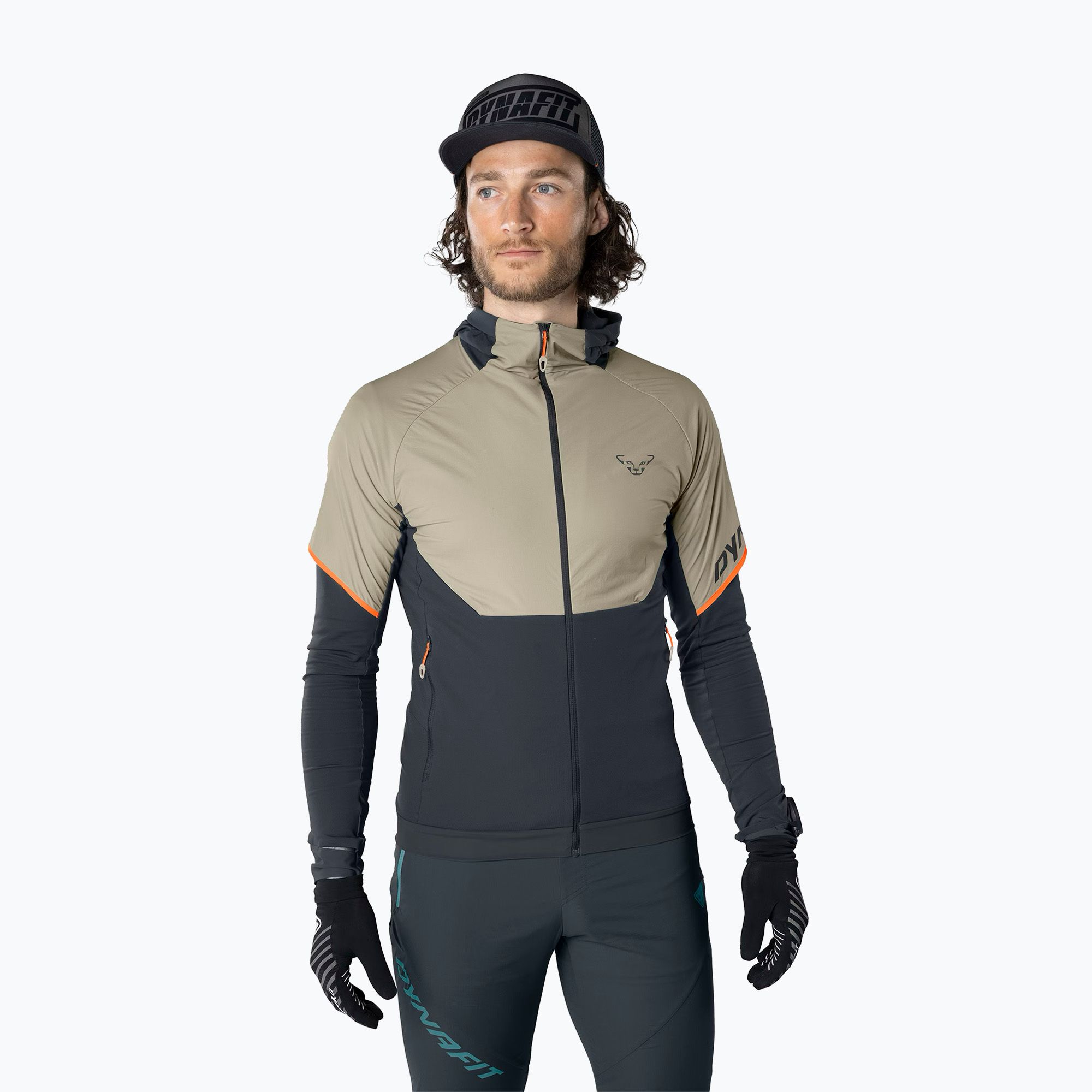 Kurtka do biegania męska DYNAFIT Alpine Hybrid rock khaki 