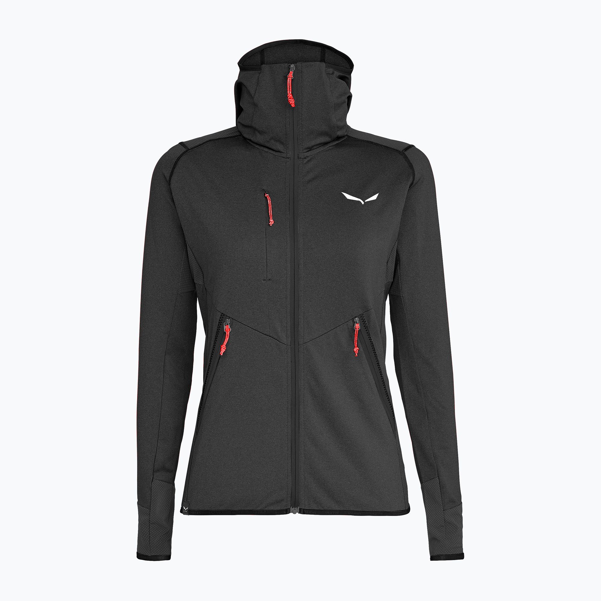 Bluza trekkingowa damska Salewa Agner Hybrid PL/DST black out melange 