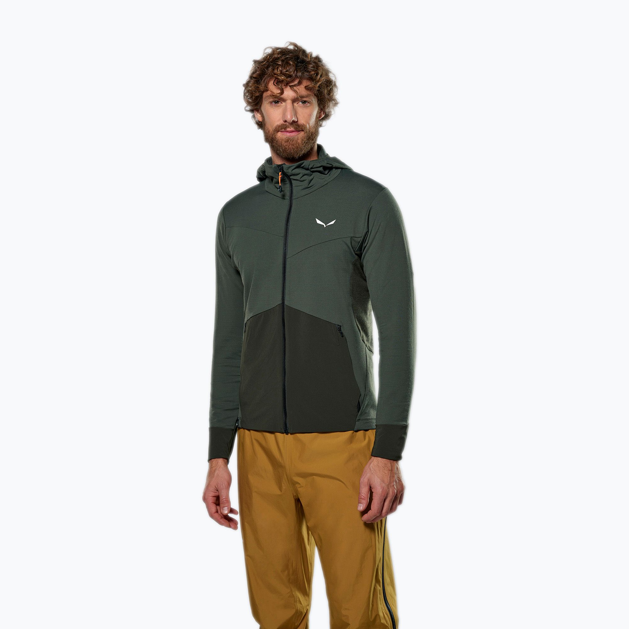 Bluza trekkingowa męska Salewa Puez Am/Dst Hd dark olive 