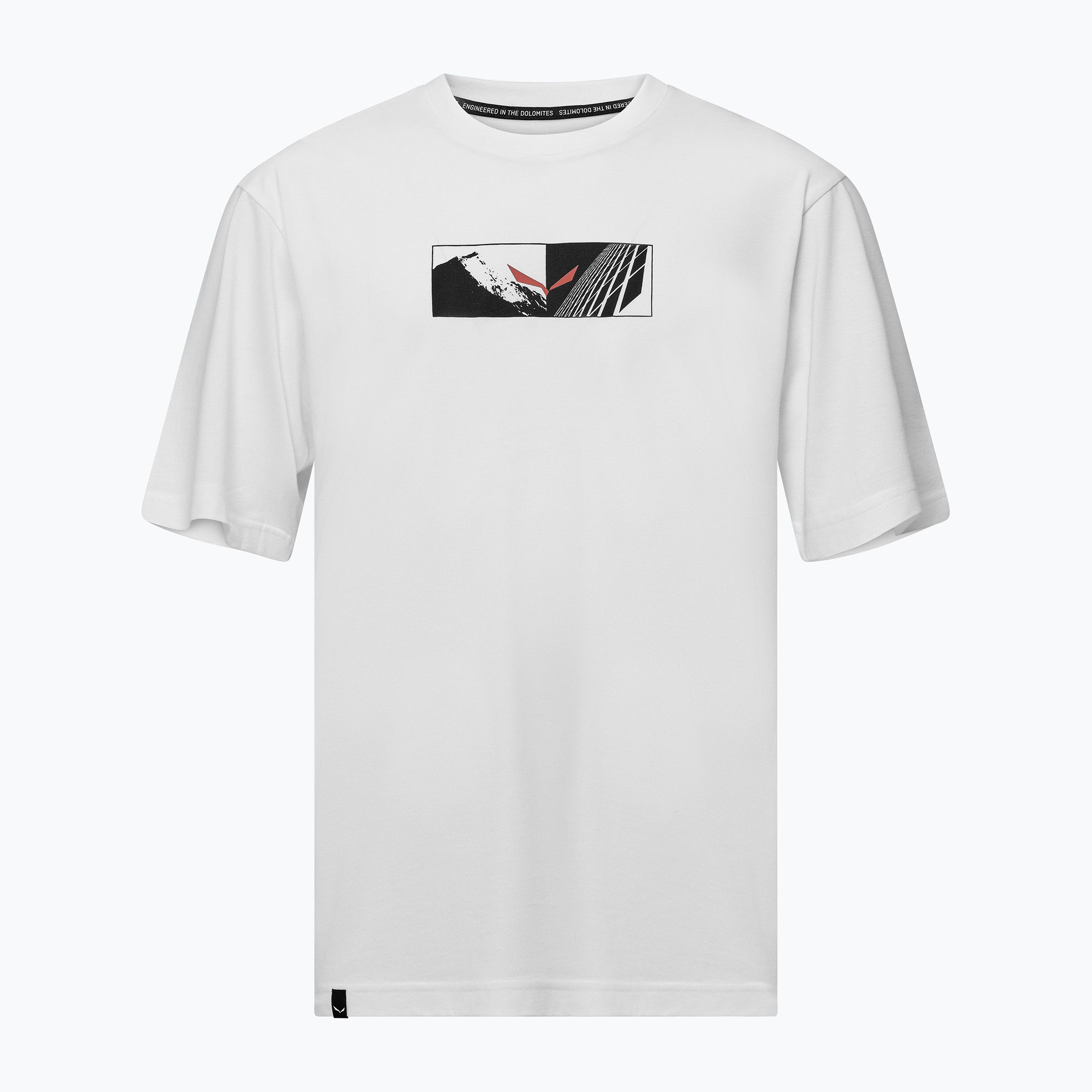 Koszulka męska Salewa Eagle Hybrid Loose optical white 