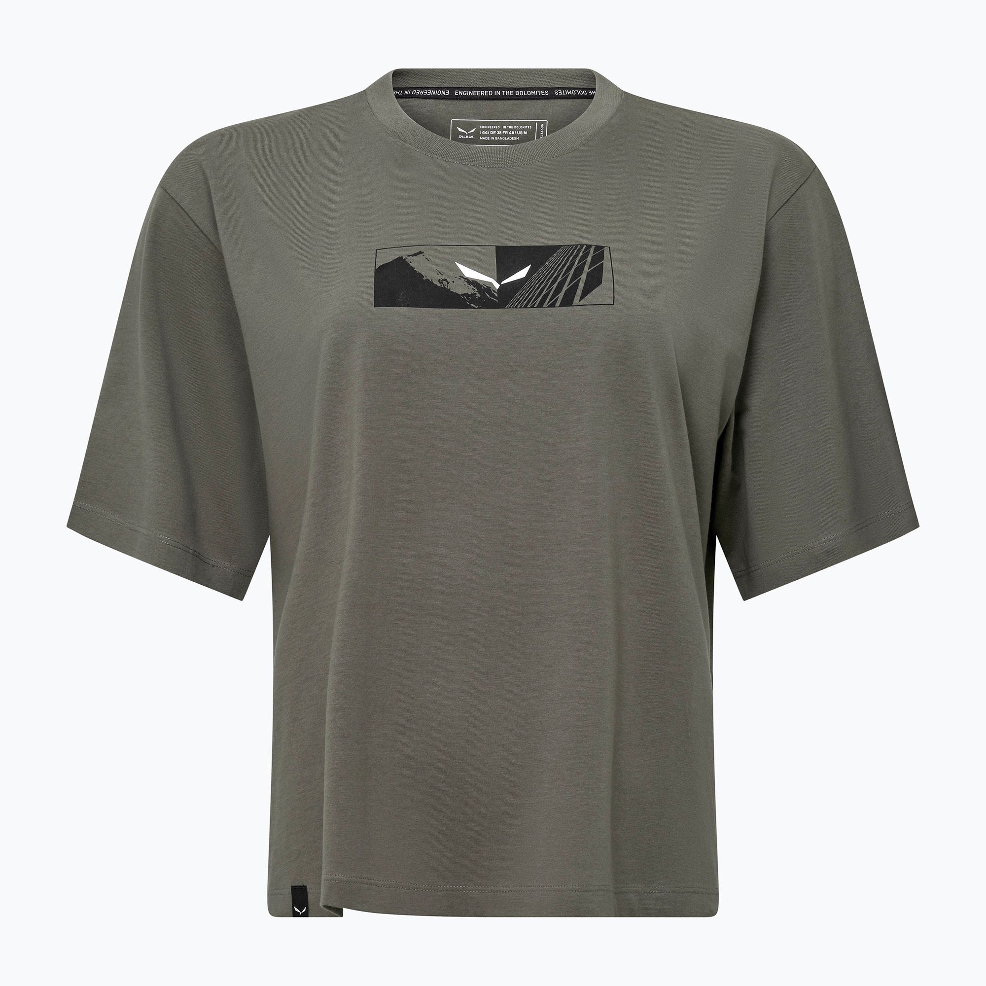 Koszulka damska Salewa Eagle Hybrid Loose faded green 