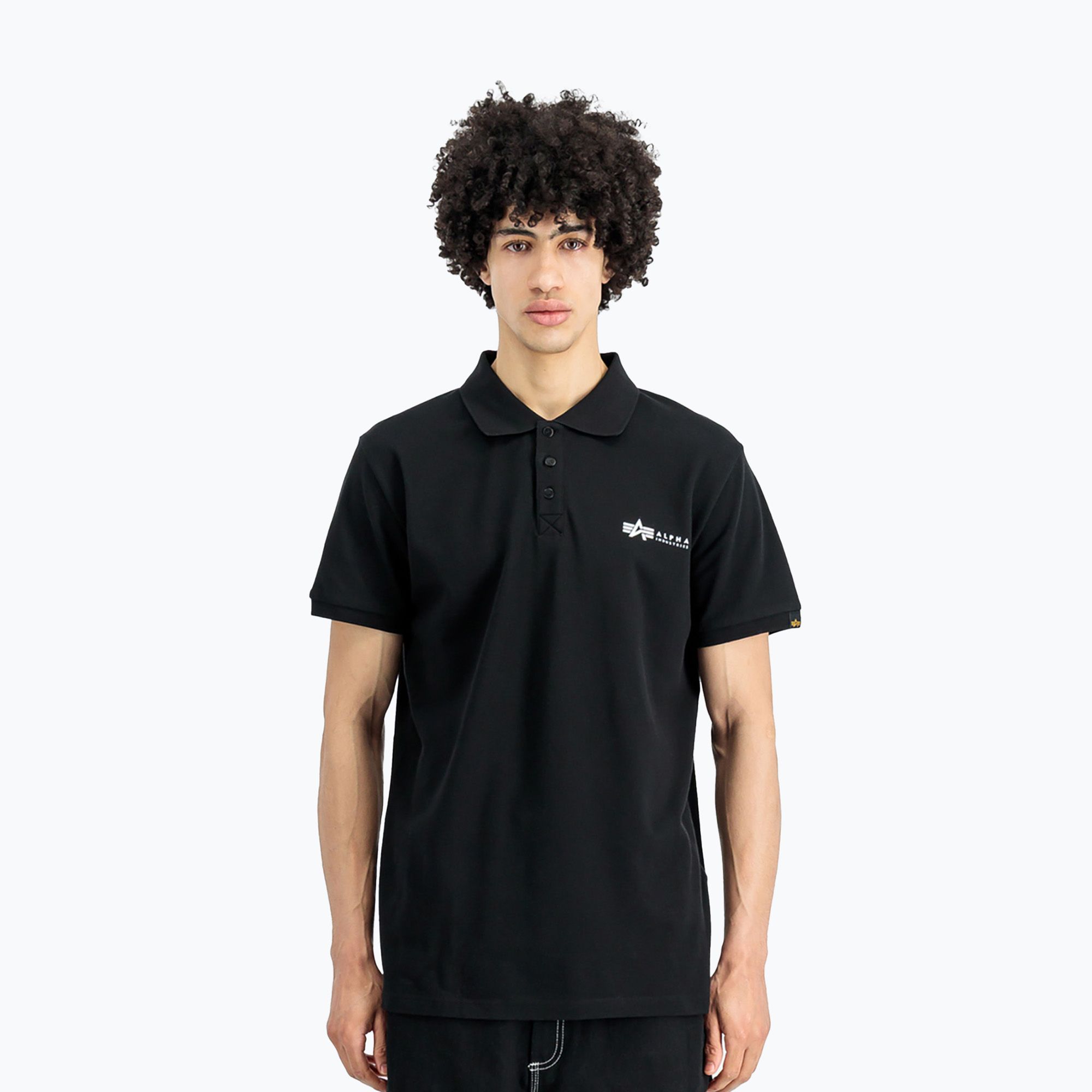 Koszulka męska Alpha Industries Basic Polo Small Logo black 
